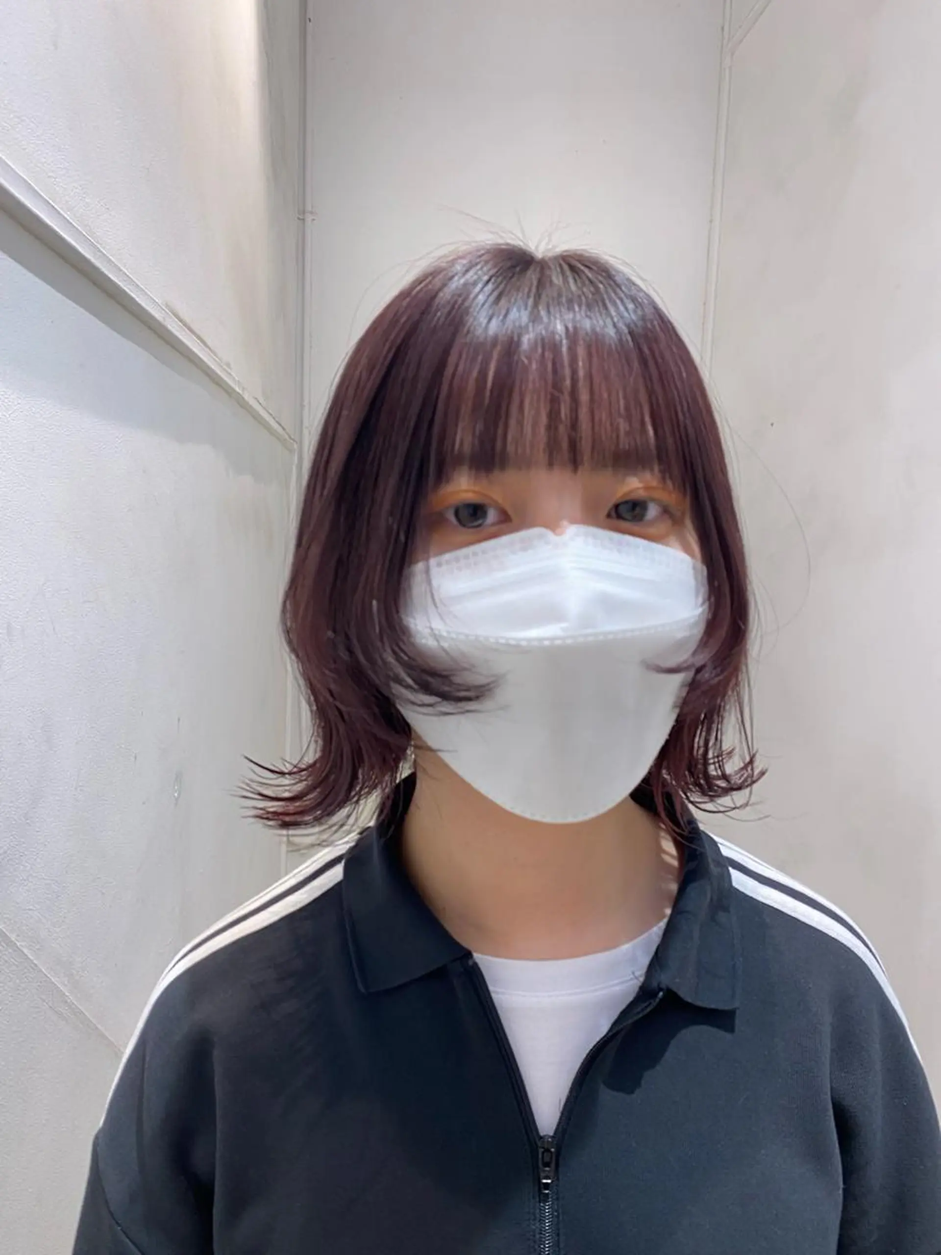 ミディアム カラー 顔周りカット ✨くびれスタイル✨️ 戸嶋穂乃香のヘアスタイル