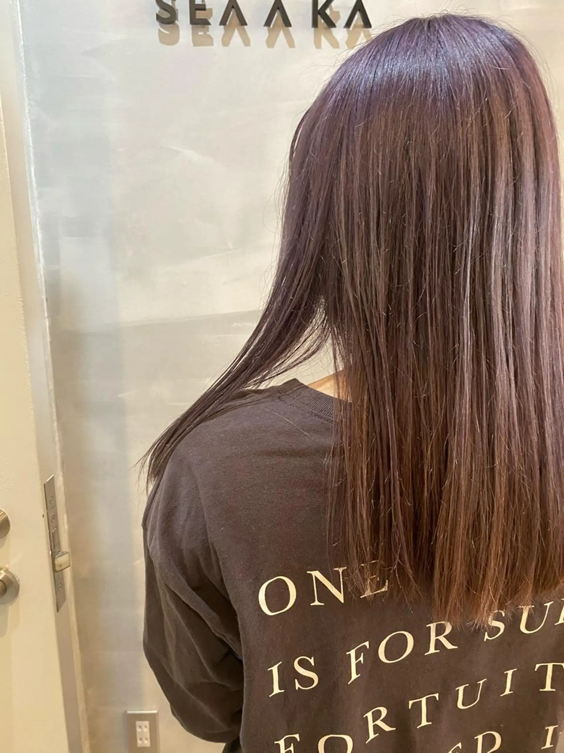 セミロング 大久保 優香のヘアスタイル