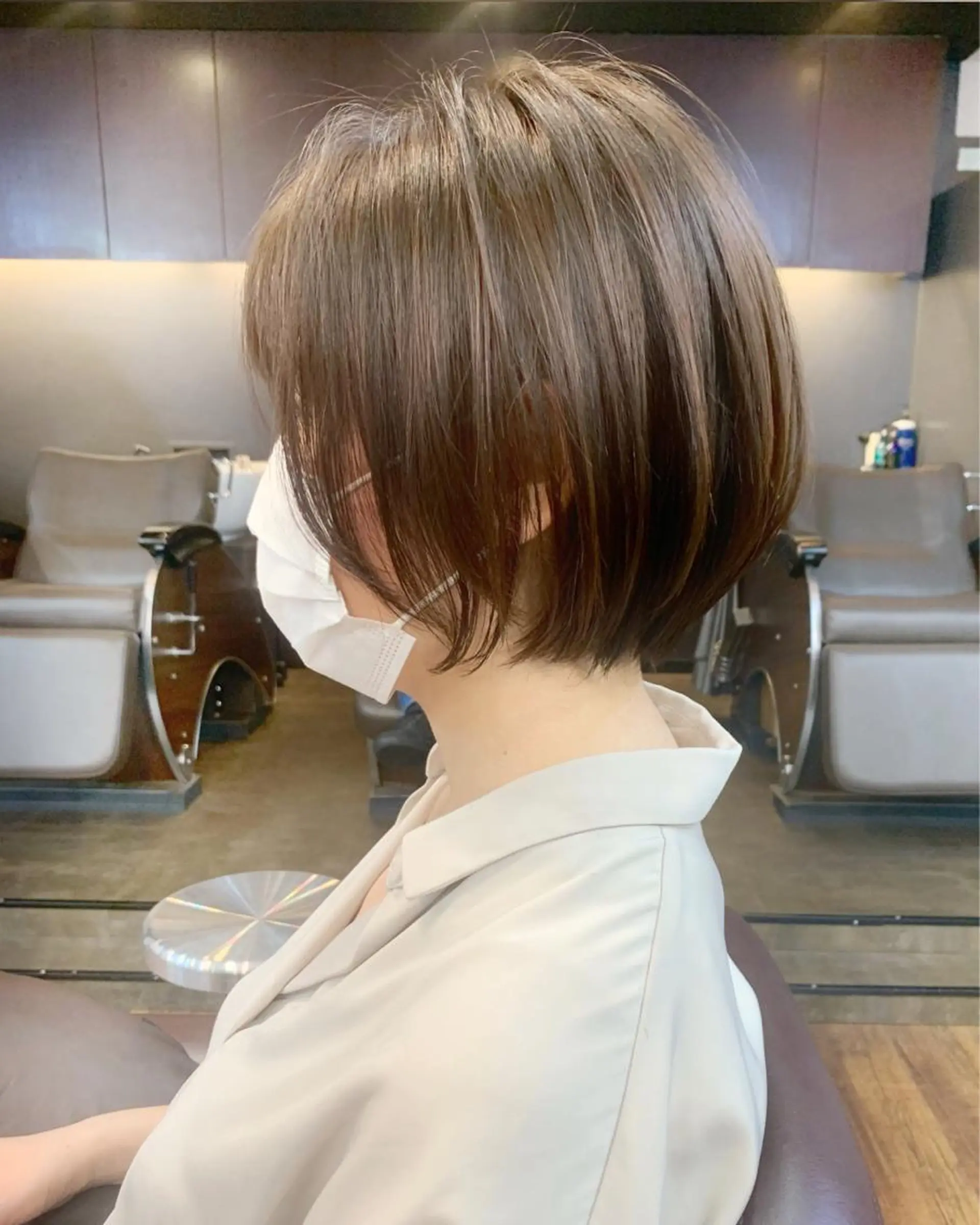 ショート 縮毛矯正/ショート/ レイヤー/畑中正敏のヘアスタイル