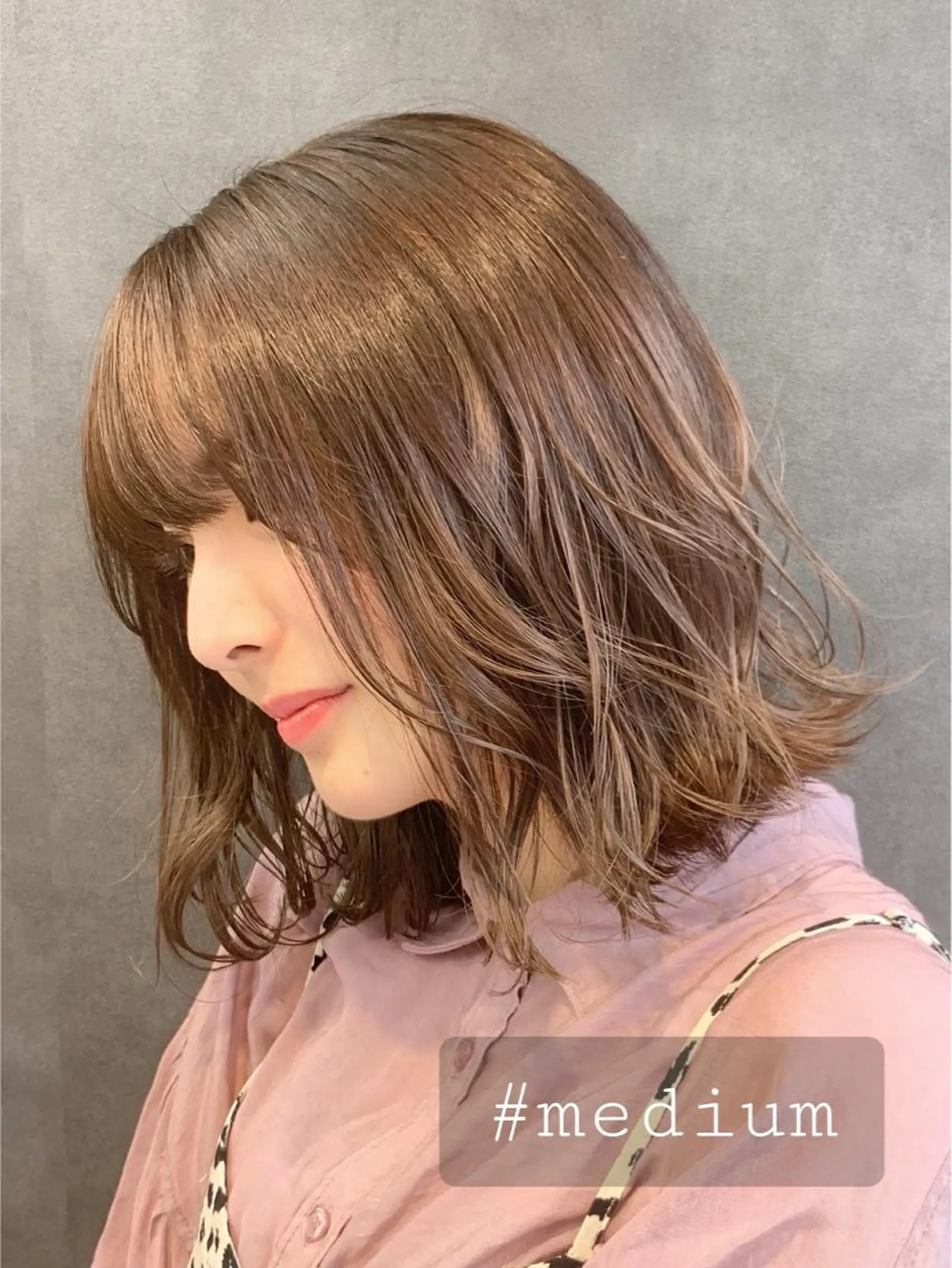 ミディアム 西新/siohair 2nd/石尾刻矢のヘアスタイル