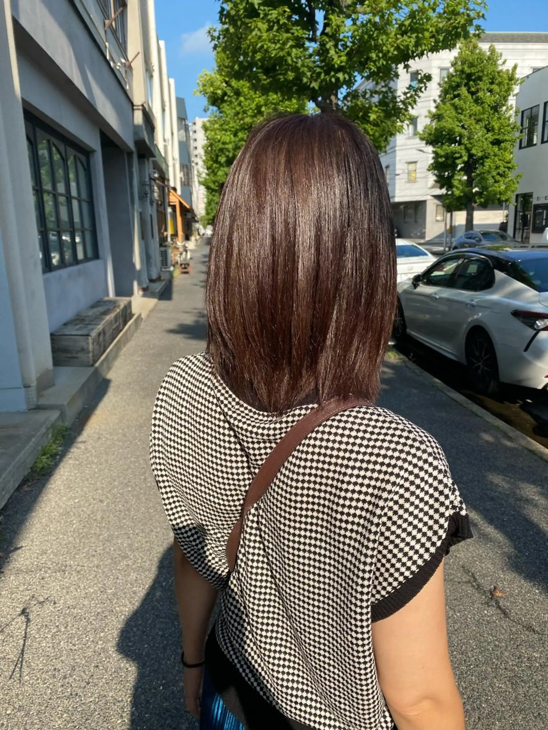 ミディアム カラー chapter問屋町 💘小室明華のヘアスタイル