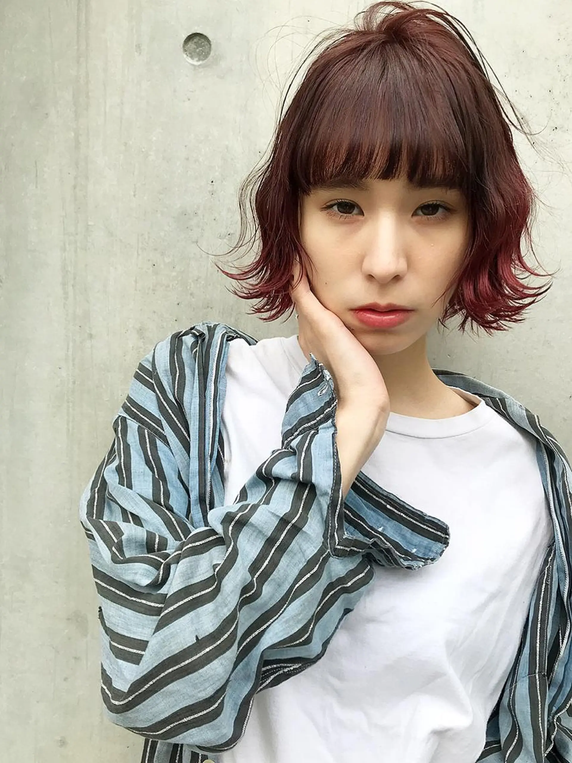 ショート カラー ピンクカラー コジマ ダイスケのヘアスタイル