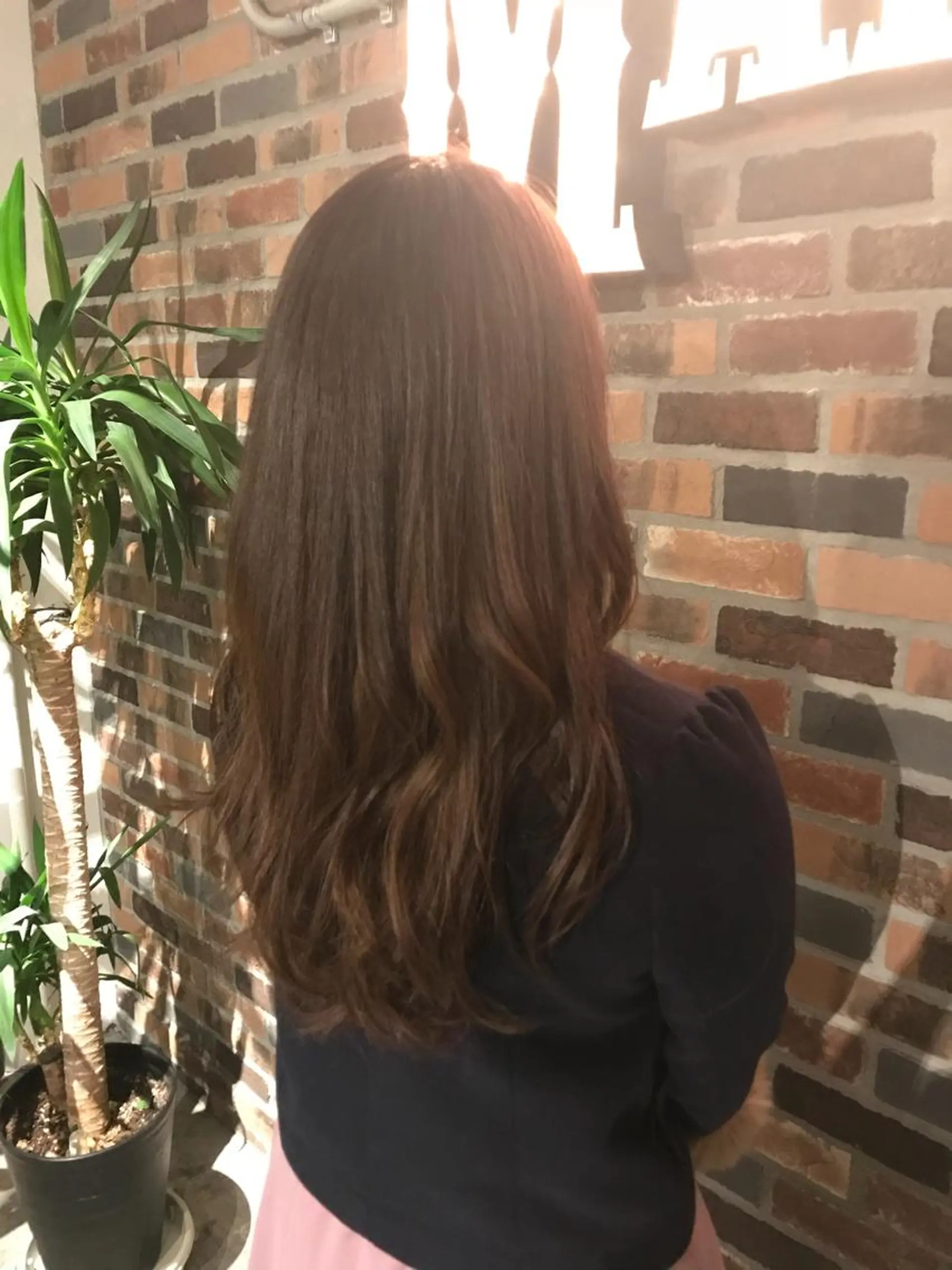 ロング カラー パーマ ヘアアレンジ メンズ キッズ ブラウンカラー ピンクカラー ピンクブラウン Forest. -髪質改善-のヘアスタイル