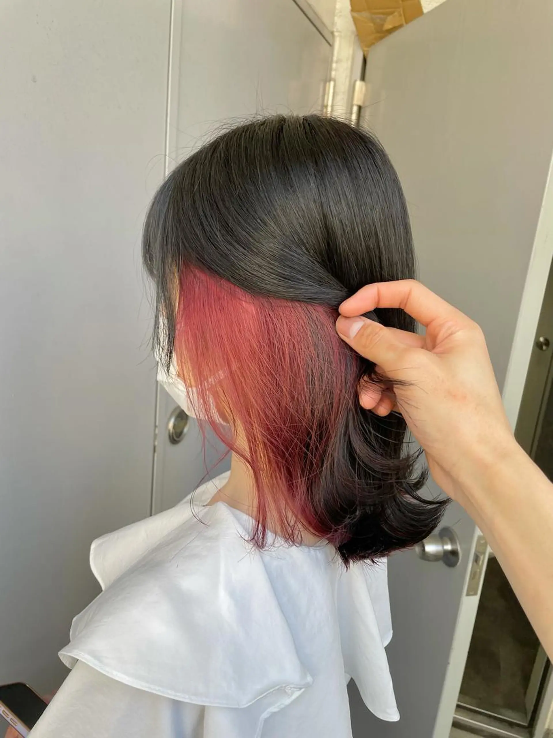 ミディアム カラー ヘアカラー トリートメント ヘッドスパ ヘアセット ベージュカラー💖 やすひろのヘアスタイル