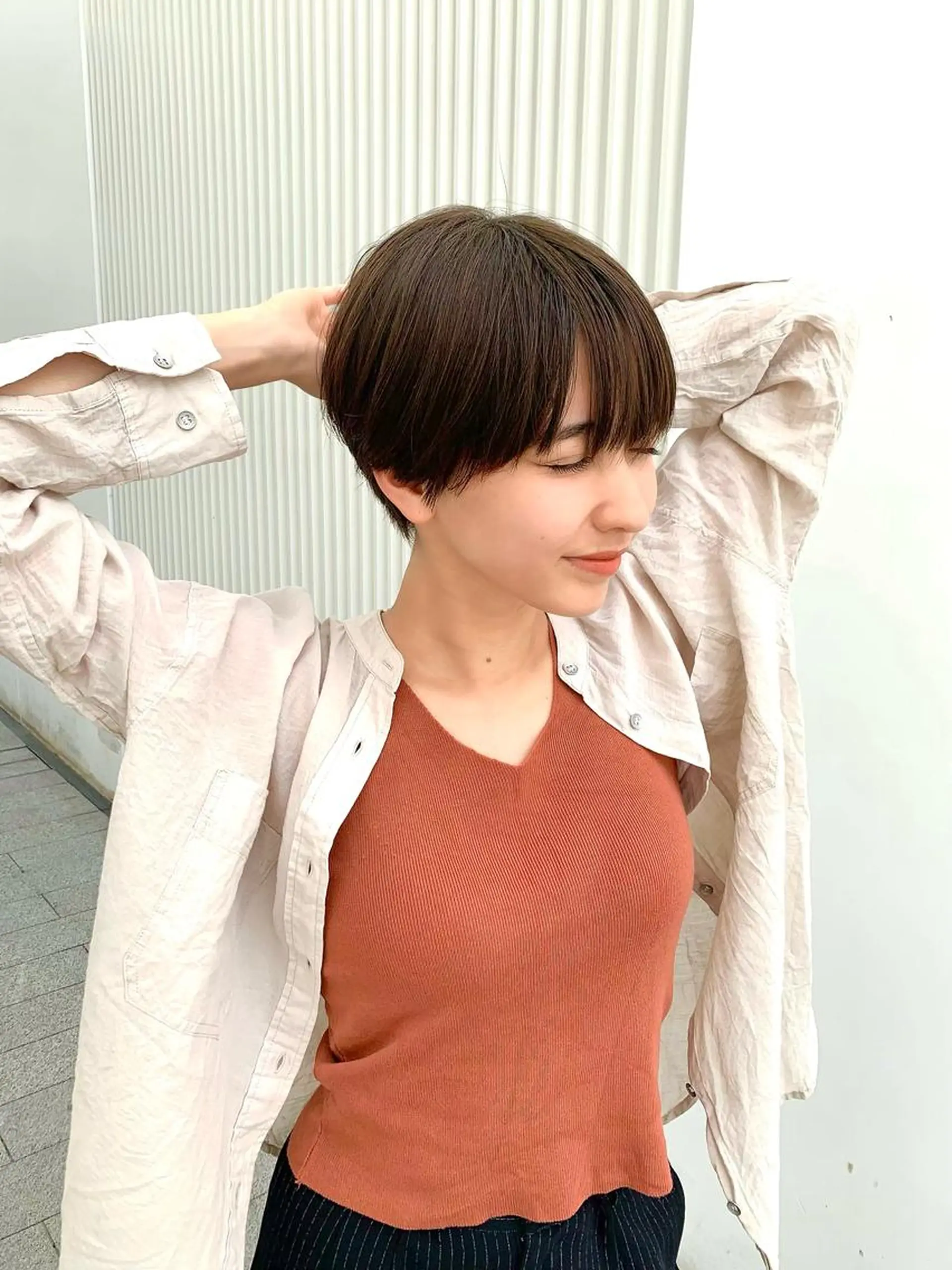 ショート ヘアアレンジ カット ヘアカラー SENJYU所属・貴方以上に貴方の髪を 想う🌕野口昴夢のヘアスタイル