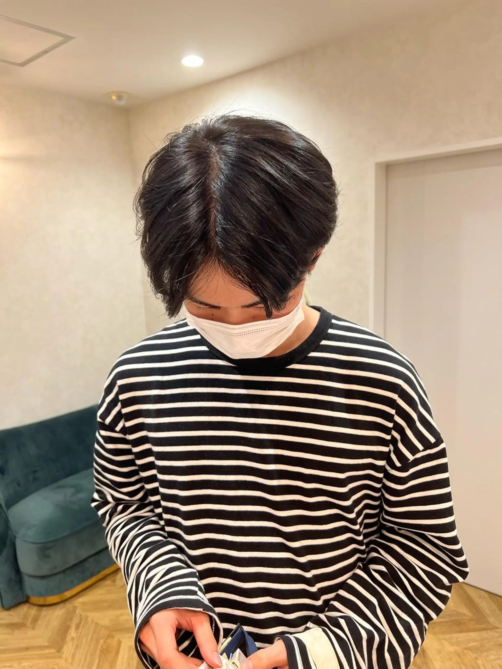 ショート カラー メンズ ARIA💎縮毛矯正 ブリーチ💎複雑履歴のヘアスタイル