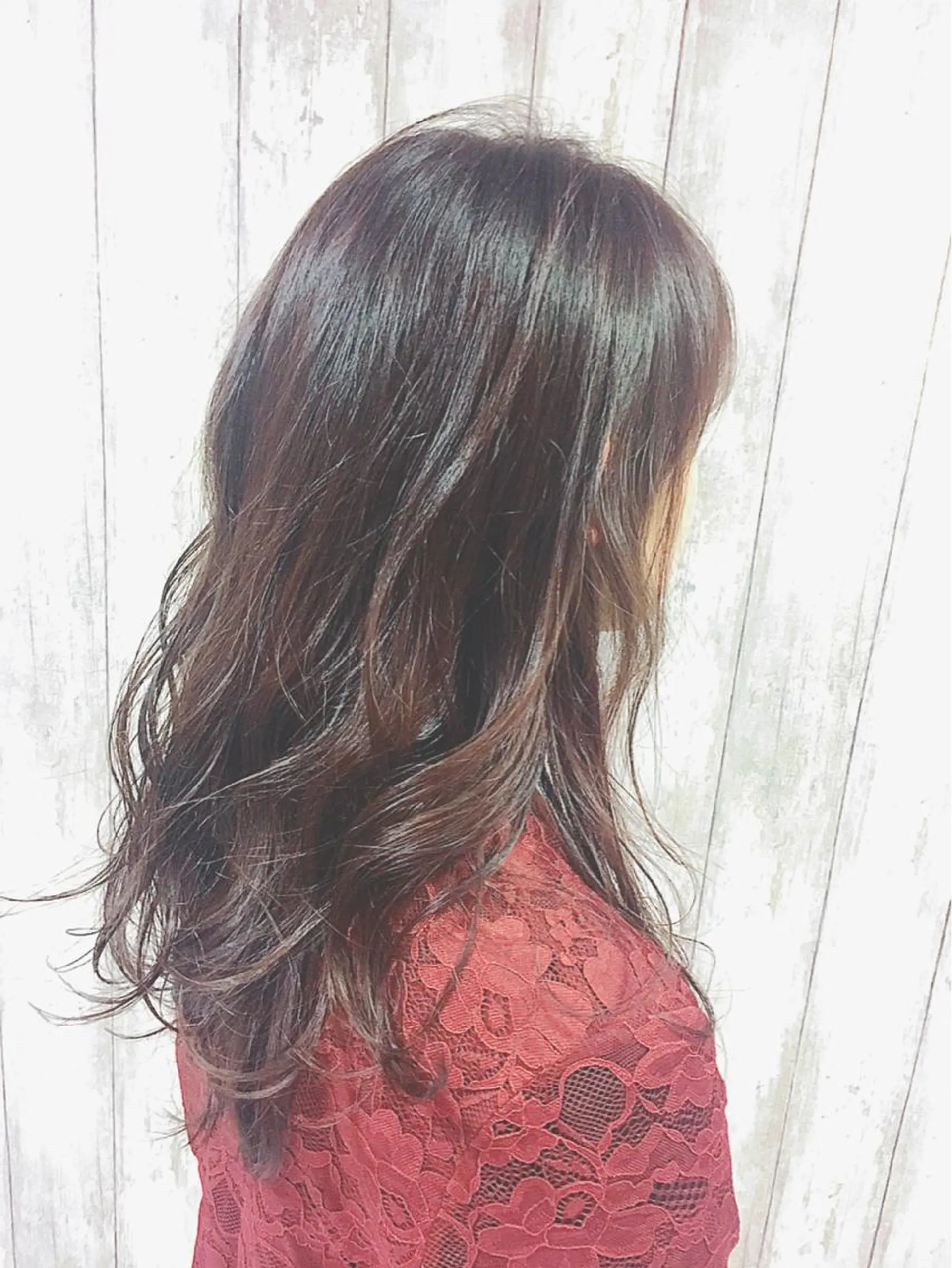 セミロング ロング カラー ピンクカラー boutique misakiのヘアスタイル