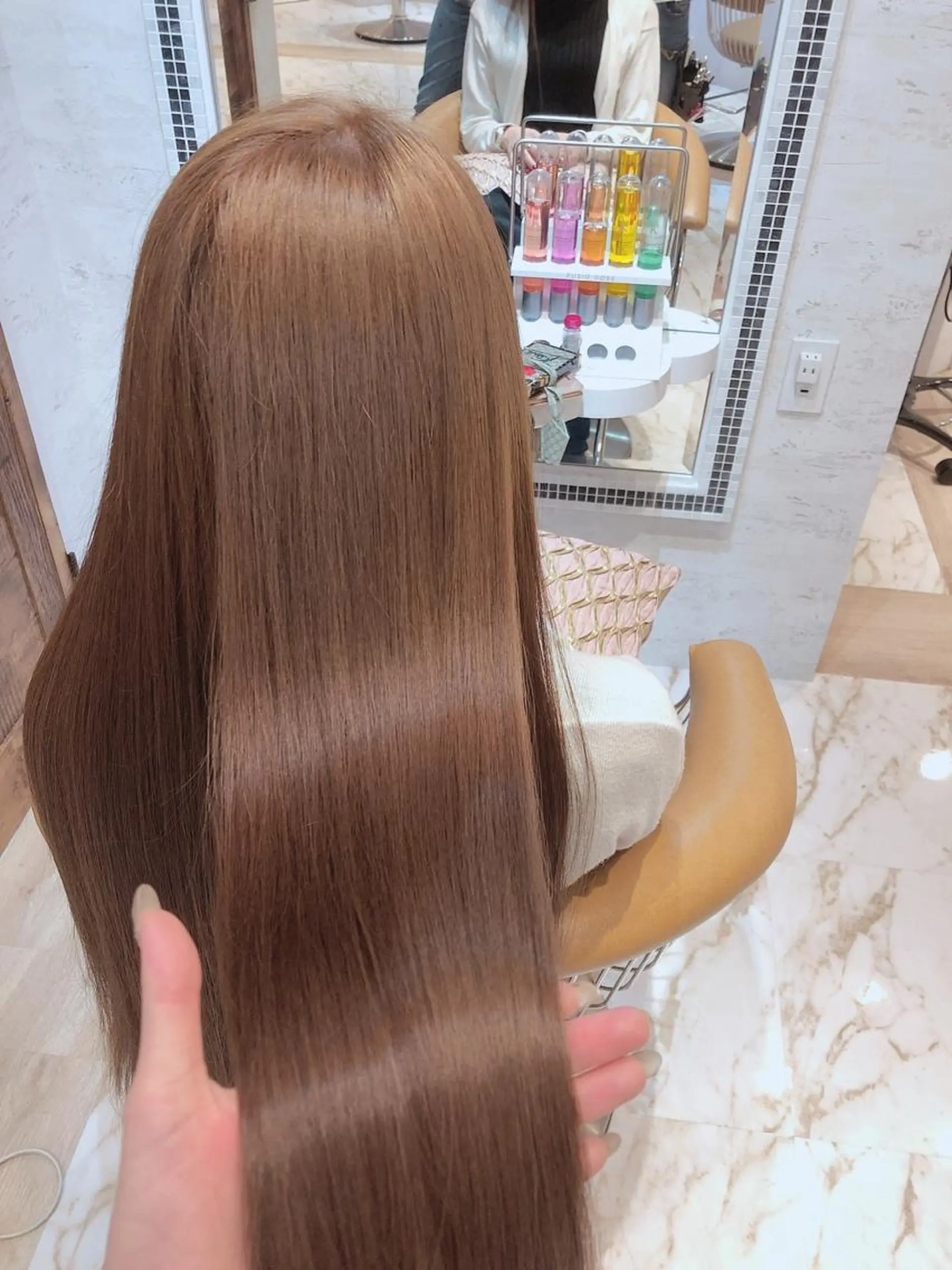 ミディアム カット ヘアカラー トリートメント 代表山口ひな 髪質改善のプロのヘアスタイル