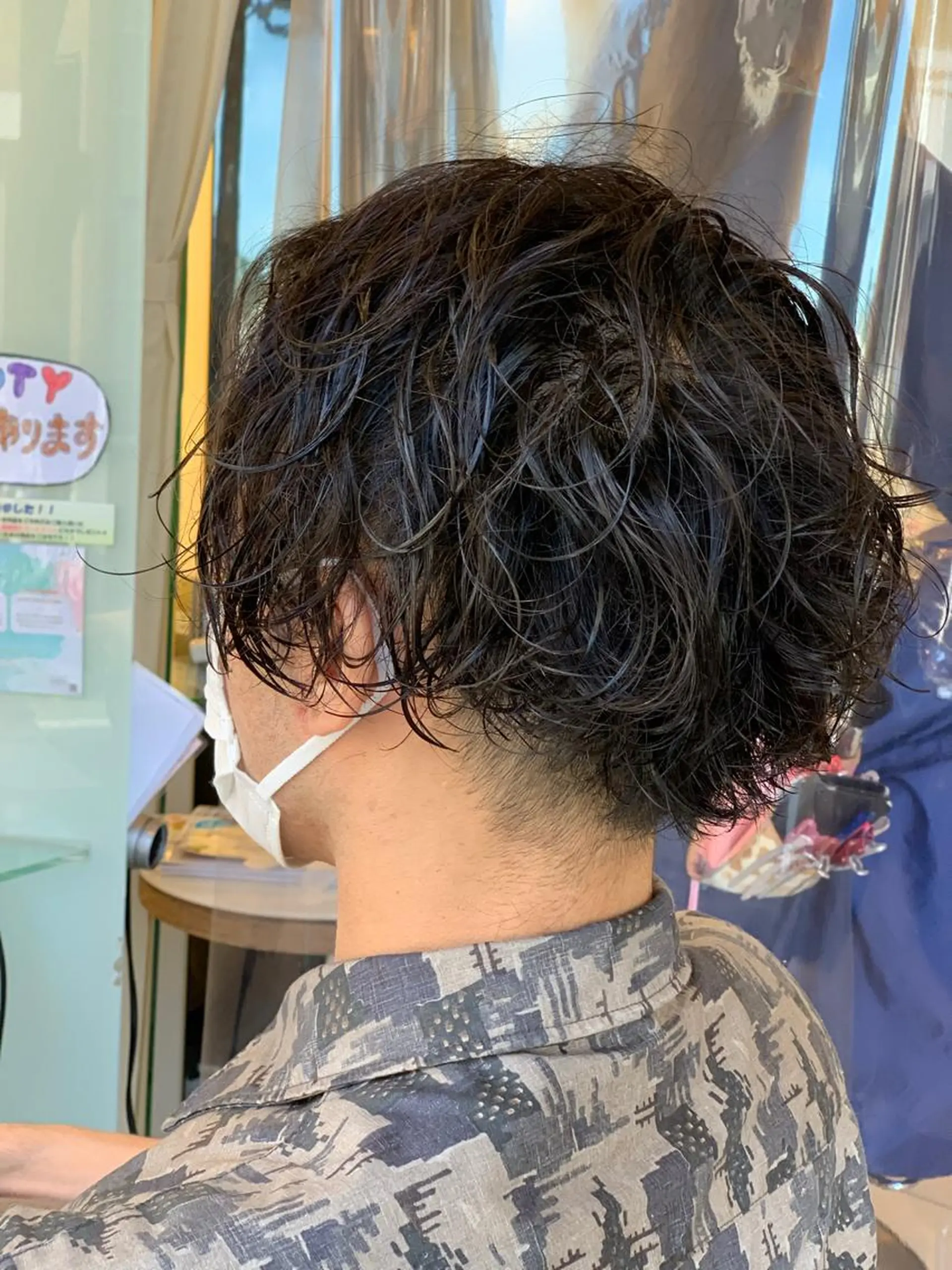 ショート パーマ メンズ カット パーマ トータルビューティー K:R鶴川のヘアスタイル