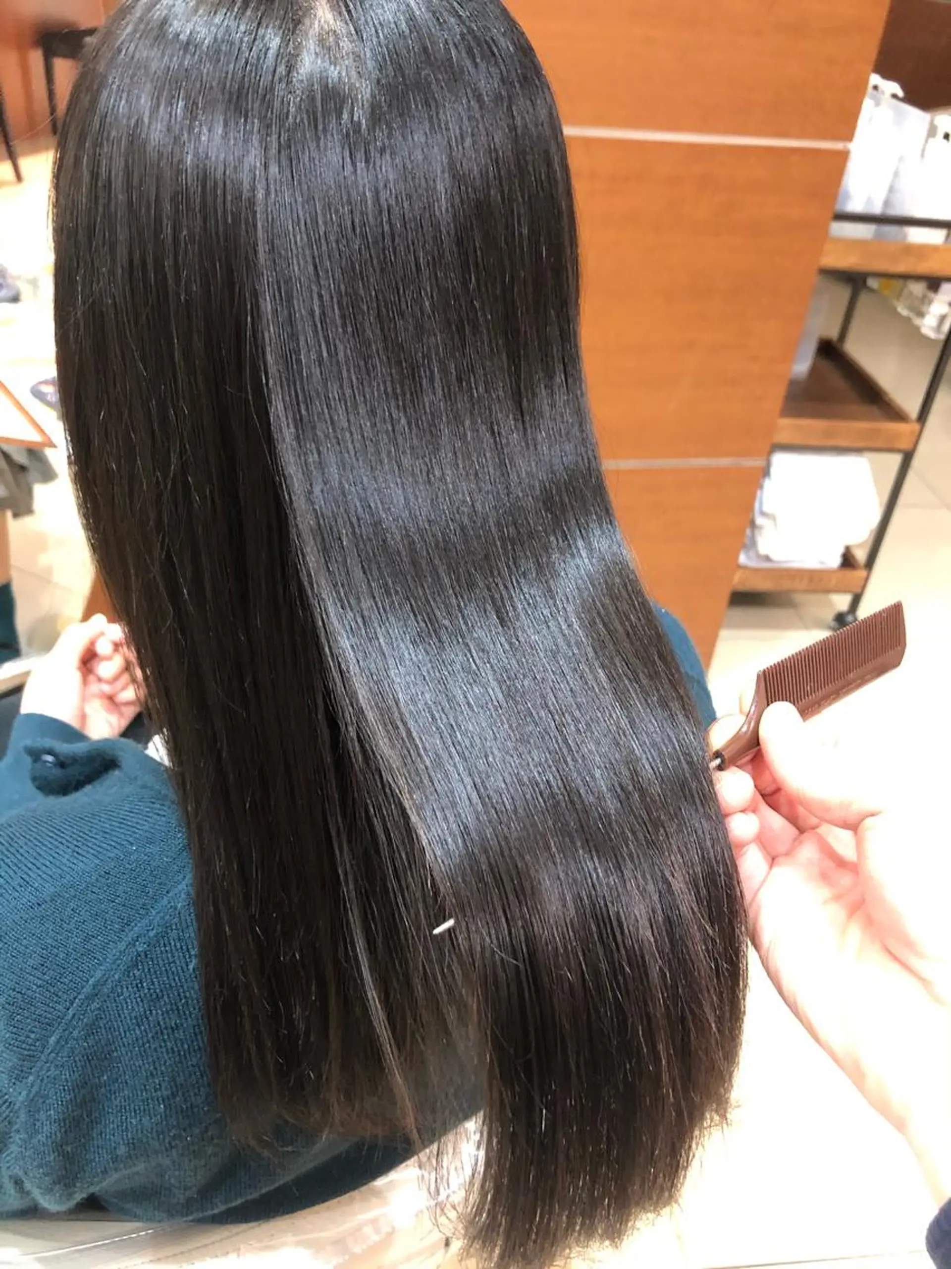 ロング 髪質改善 縮毛矯正 トリートメント 酸熱トリートメント コテ巻き風パーマ/ 髪質改善/河島恭平のヘアスタイル