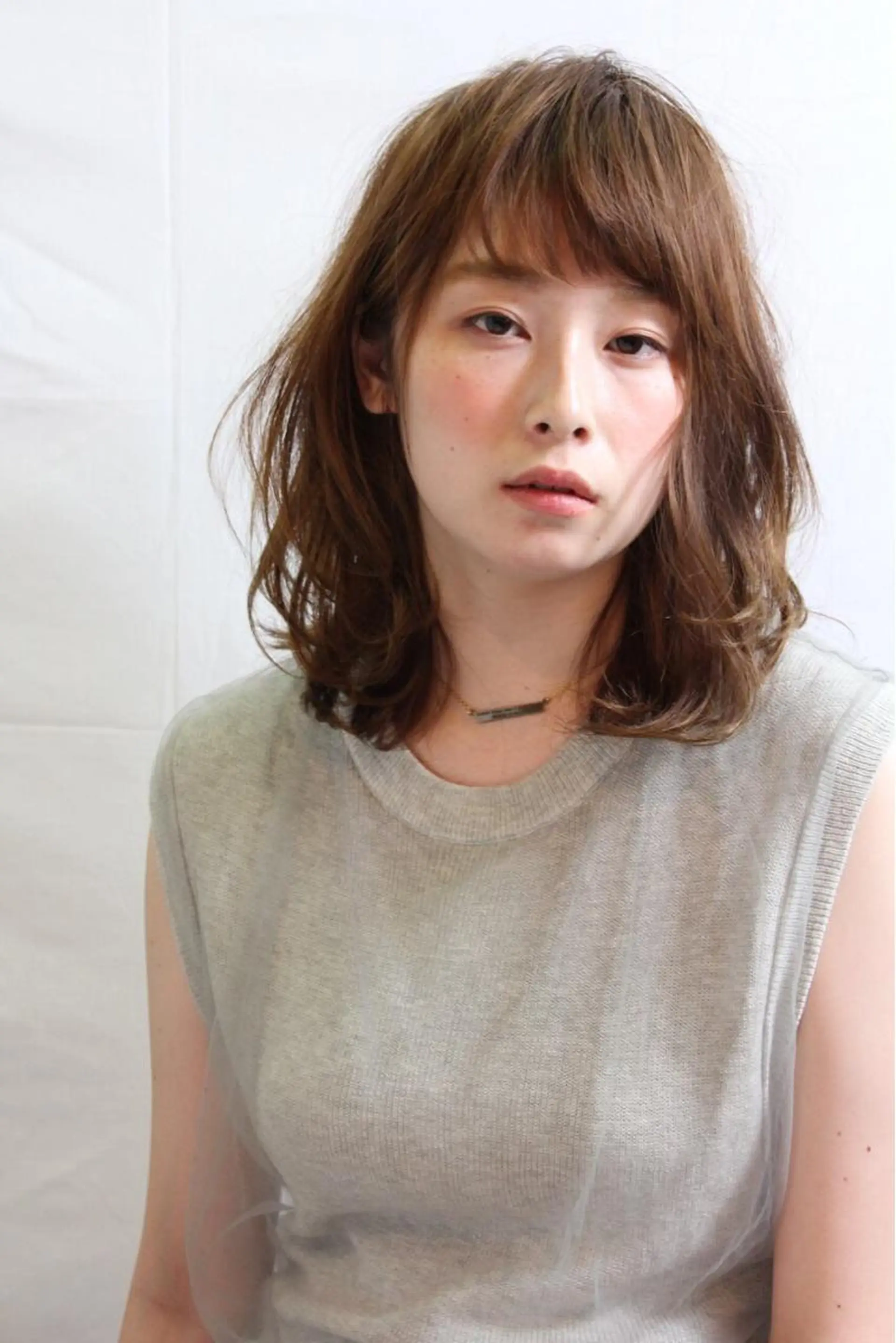 ミディアム アッシュ 松本 剛成のヘアスタイル