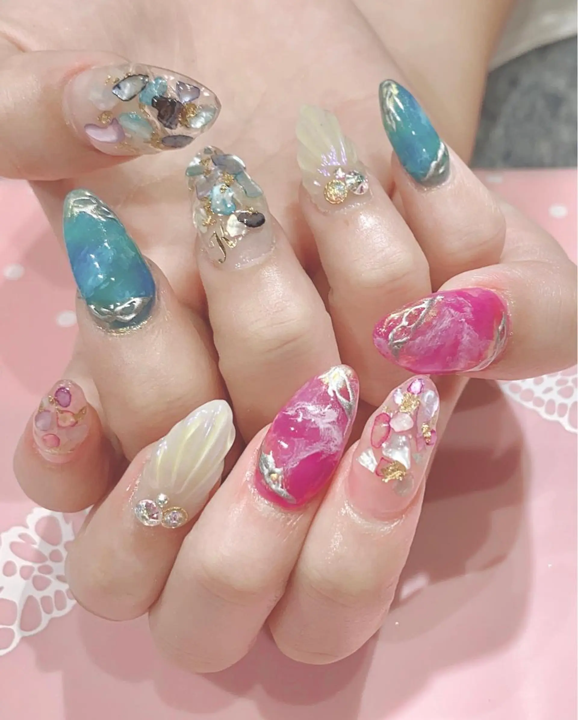 ネイル 夏ネイル VIST☆ ｍａｍｉのネイルデザイン