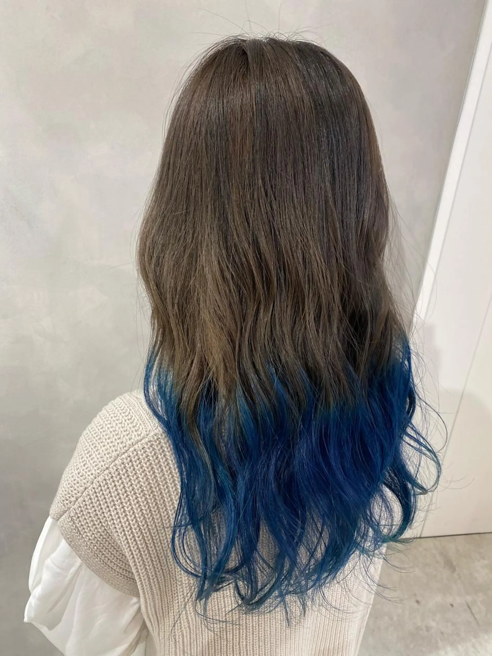 ロング カット ヘアカラー ピンク/ベージュ /似合わせ/田島百華のヘアスタイル