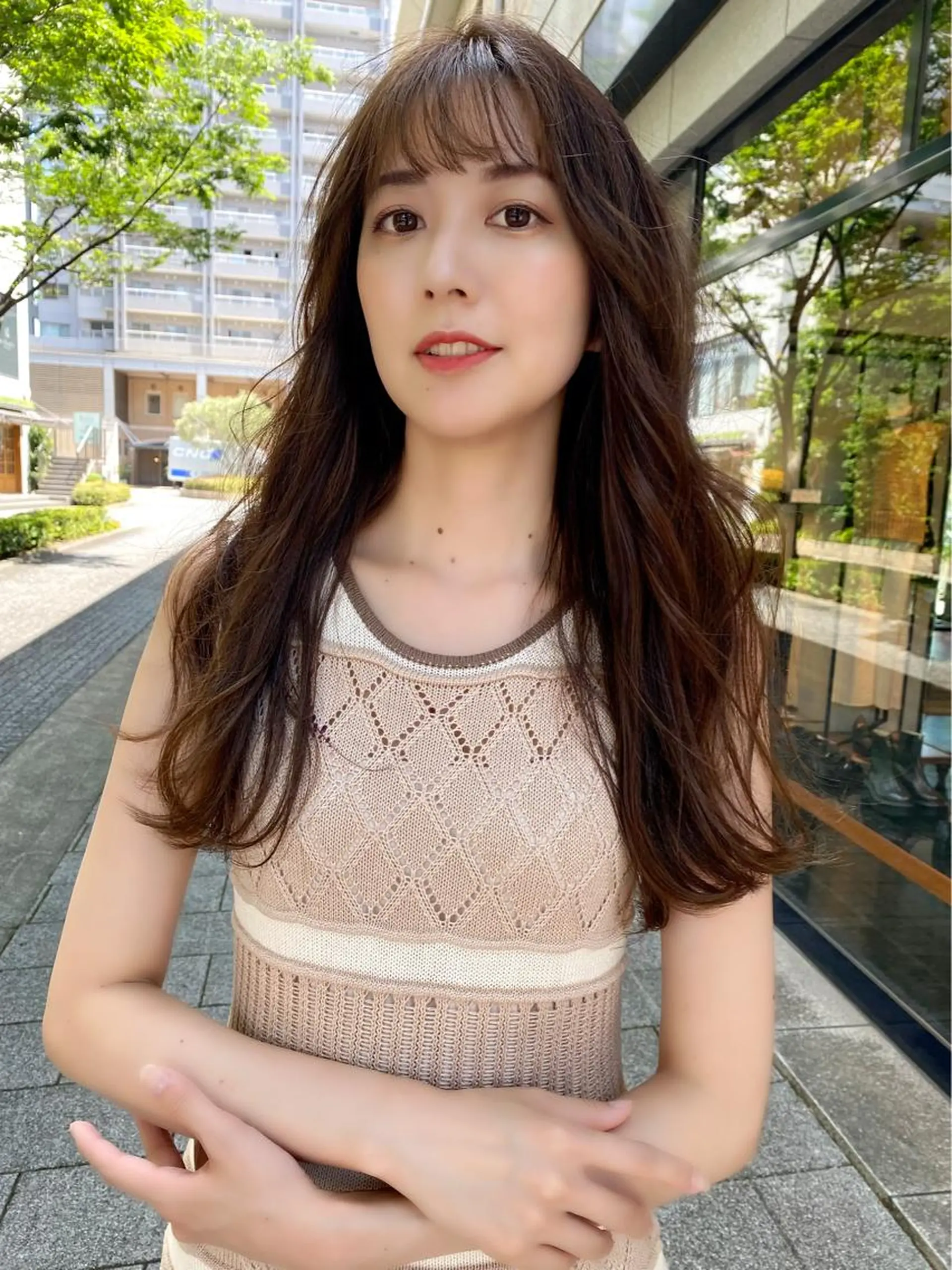 ロング カラー ヘアアレンジ 韓国風ヘア ✨似合わせカラー 阿部賢✨のヘアスタイル