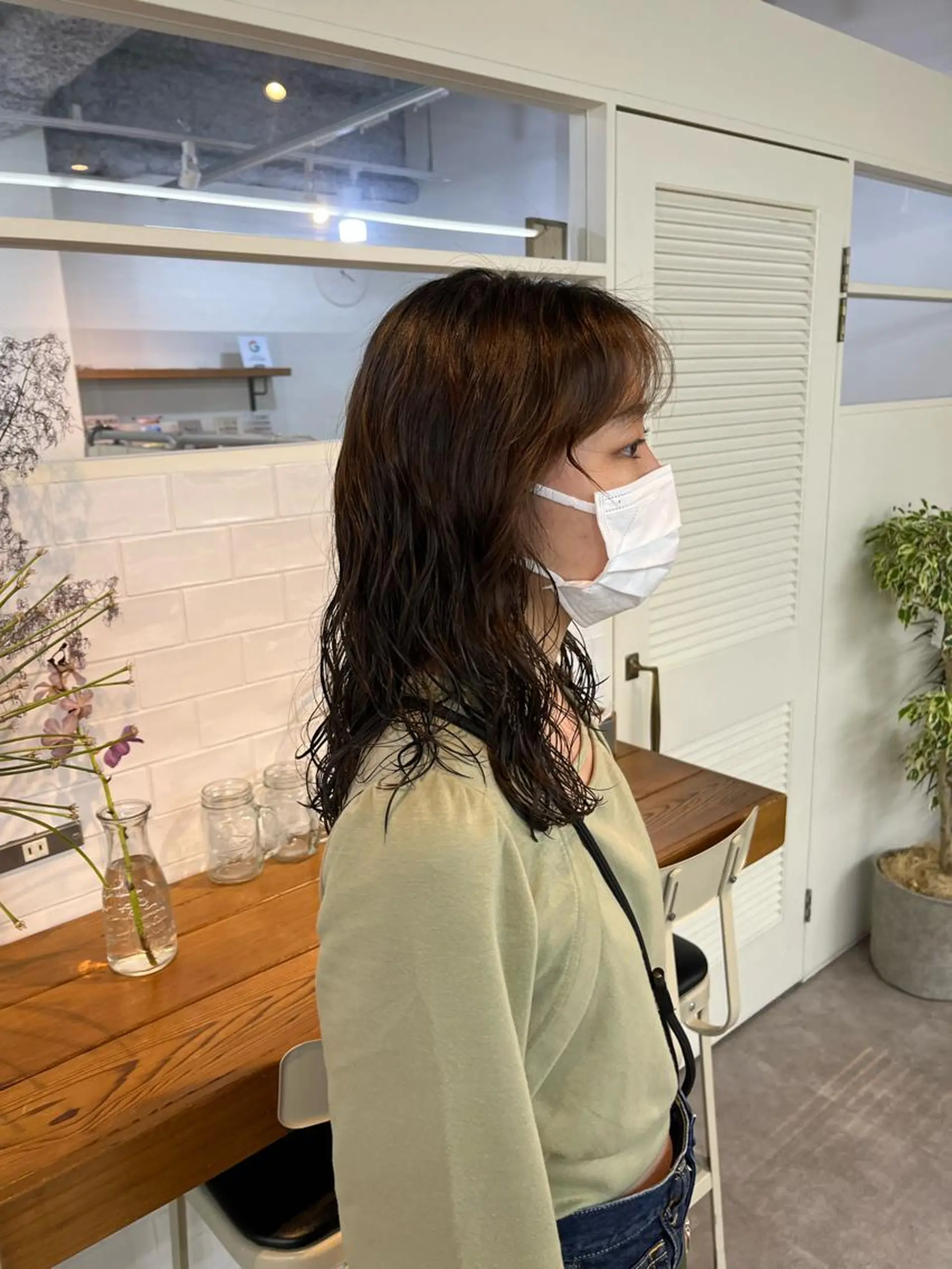 セミロング パーマ カット パーマ benji仙台所属・KOKI/ ボブ/ パーマ/透明感カラーのヘアスタイル