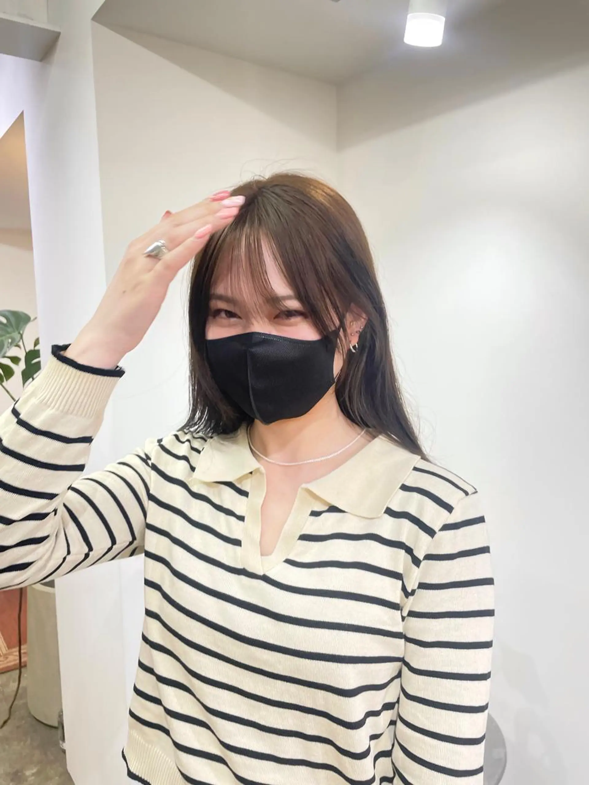 ロング カラー カット ヘアカラー トリートメント さかした ちなのヘアスタイル