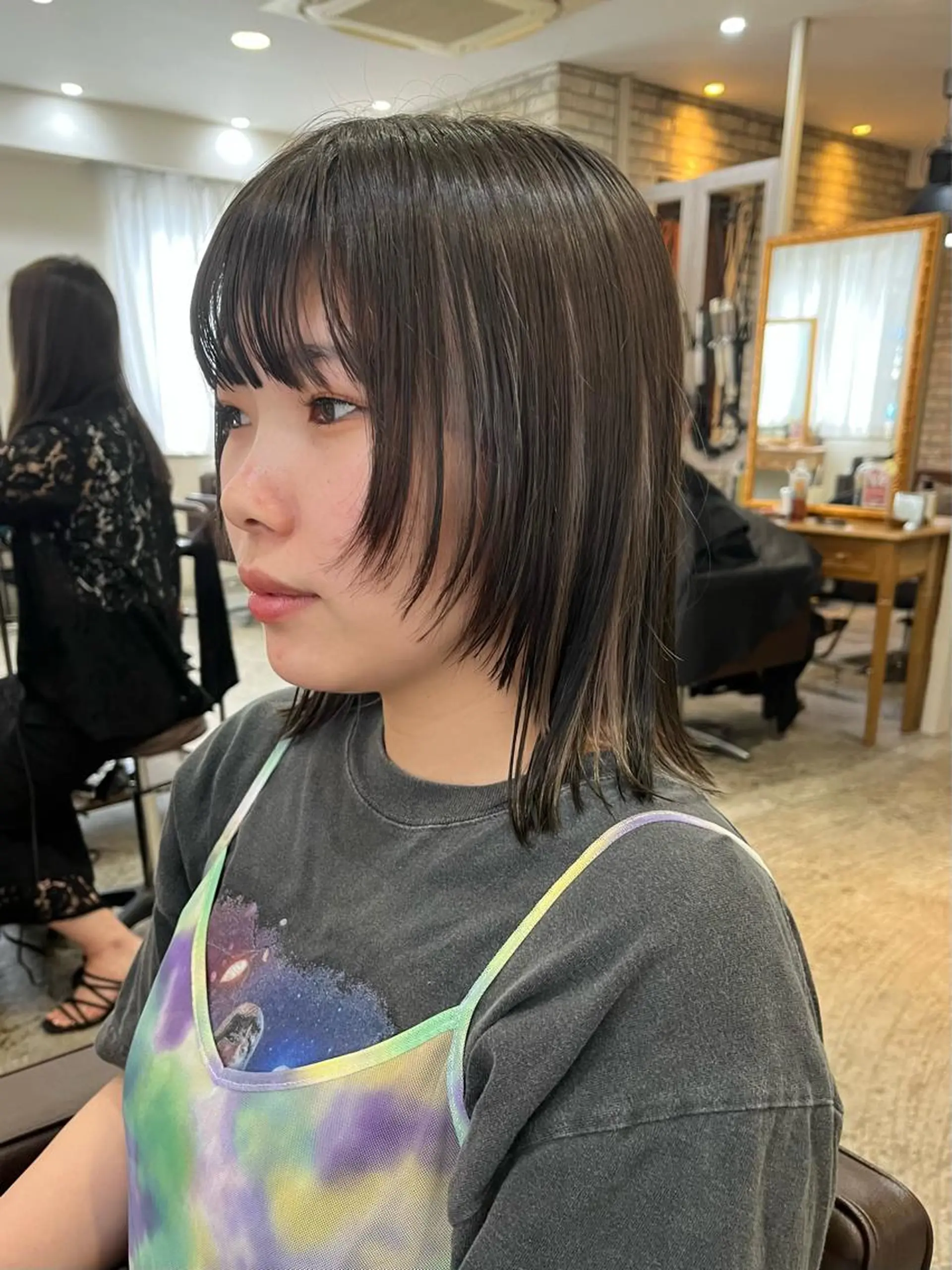 ミディアム カット ヘアカラー ショートスタイル /tomo.のヘアスタイル