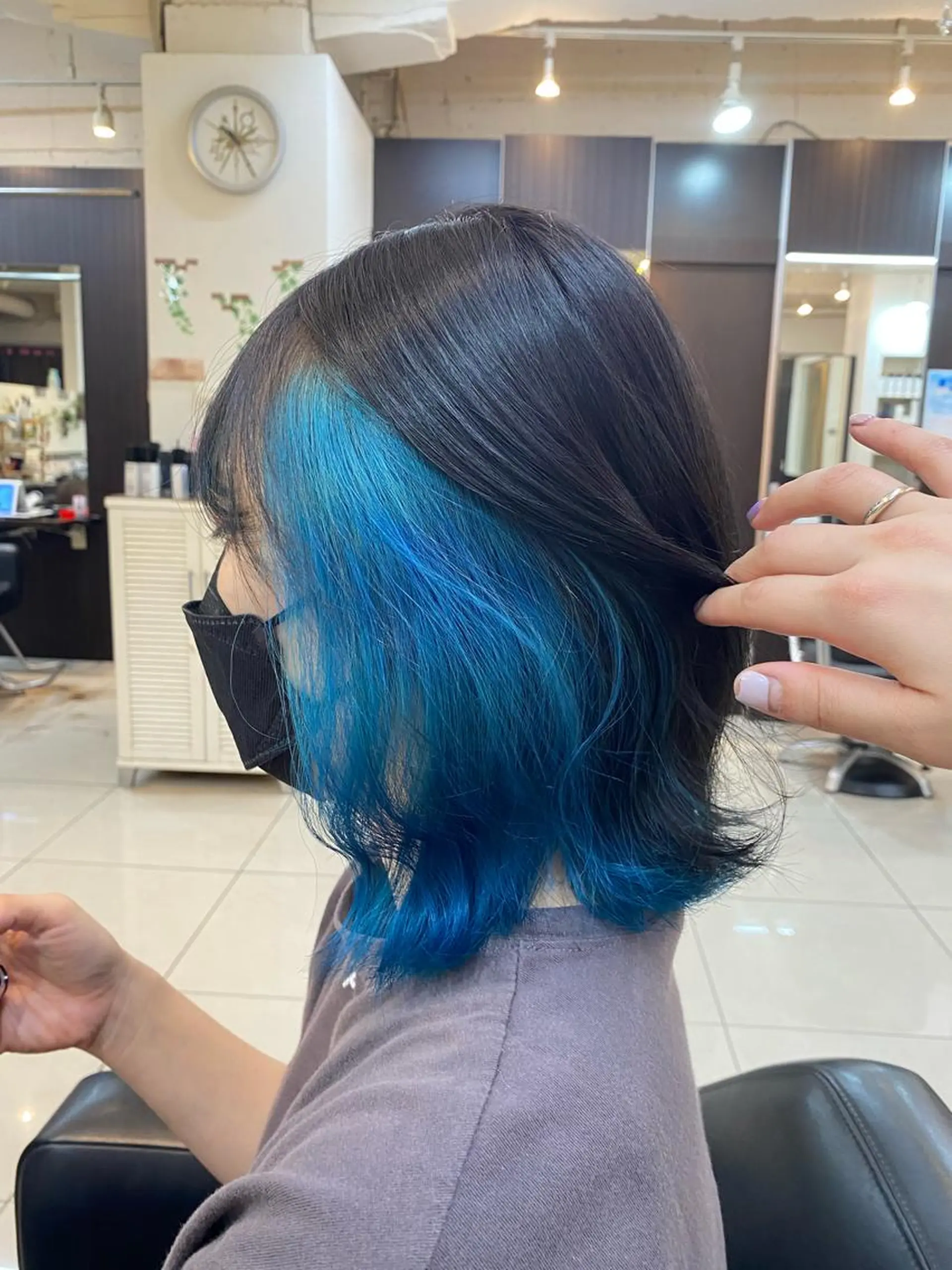 ミディアム ショートボブ✨️ 池田芽生のヘアスタイル