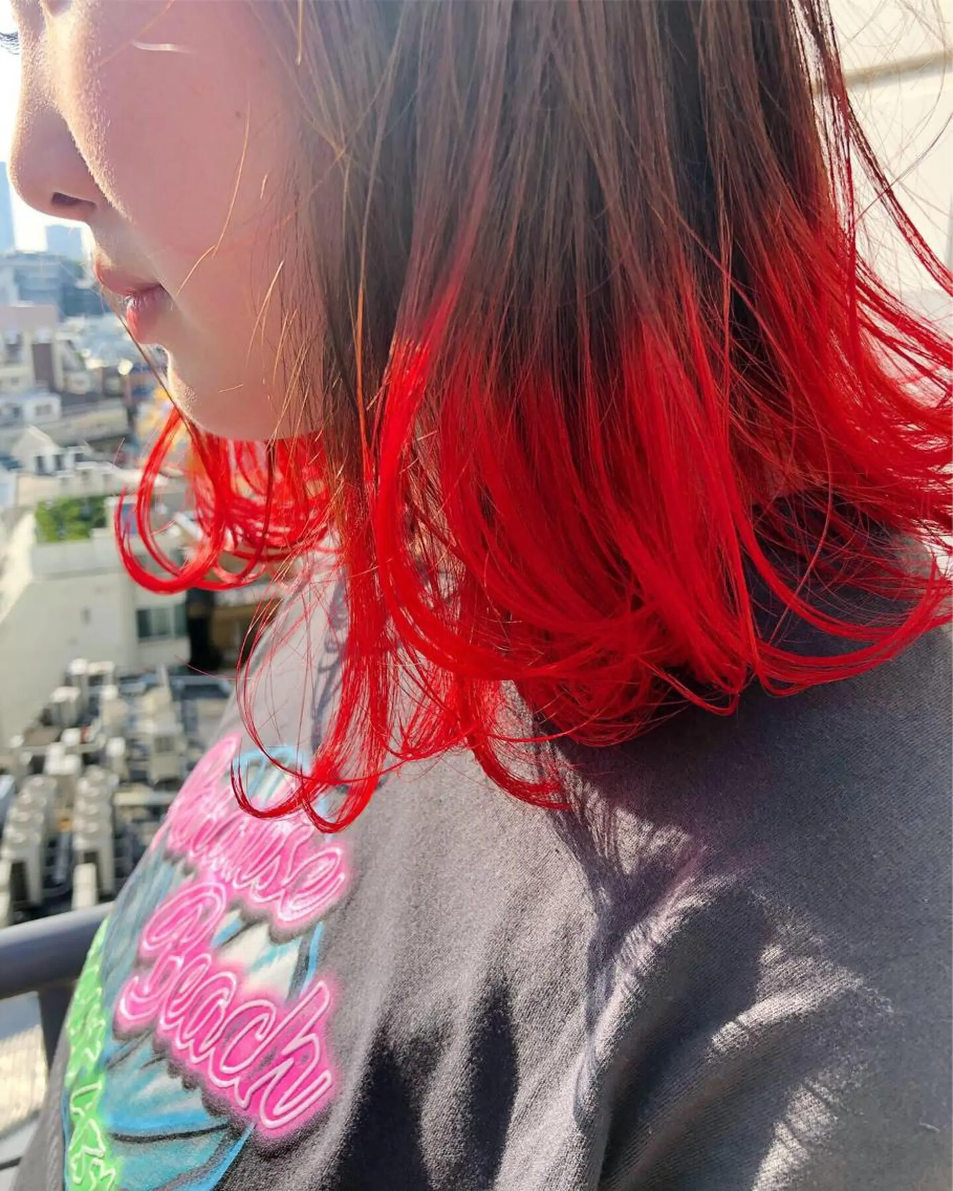 セミロング カラー ヘアアレンジ 【池袋/スパイキー ショート】ⓝⓘⓜⓤのヘアスタイル