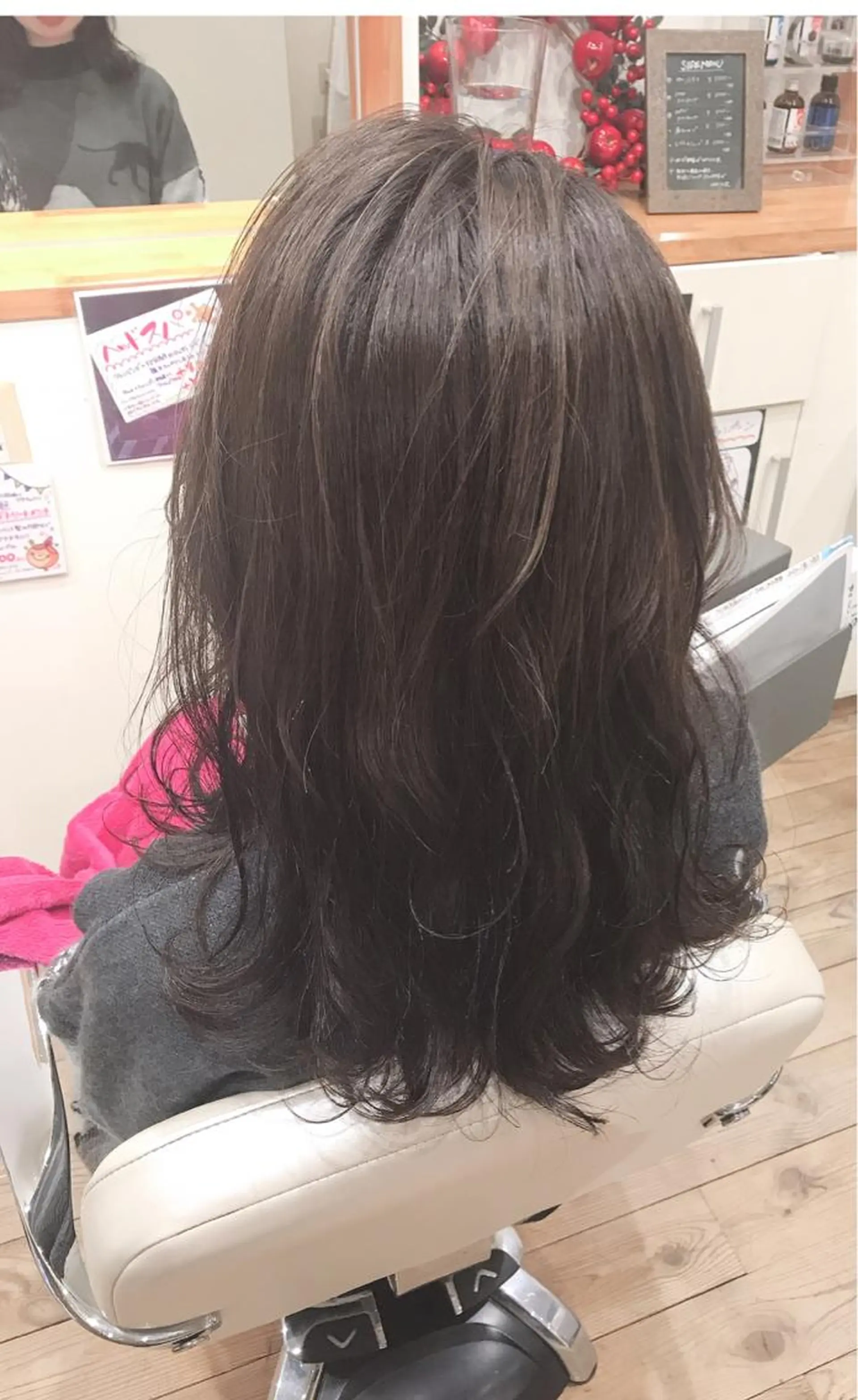 ロング パーマ ヘアカラー アザマ　ヤスカツ _rosso 川口のヘアスタイル