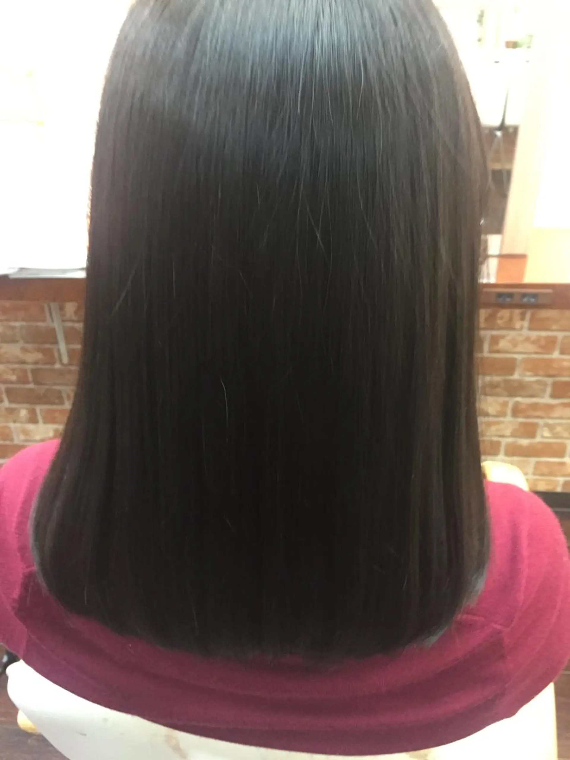 セミロング カラー 桧山 真のヘアスタイル