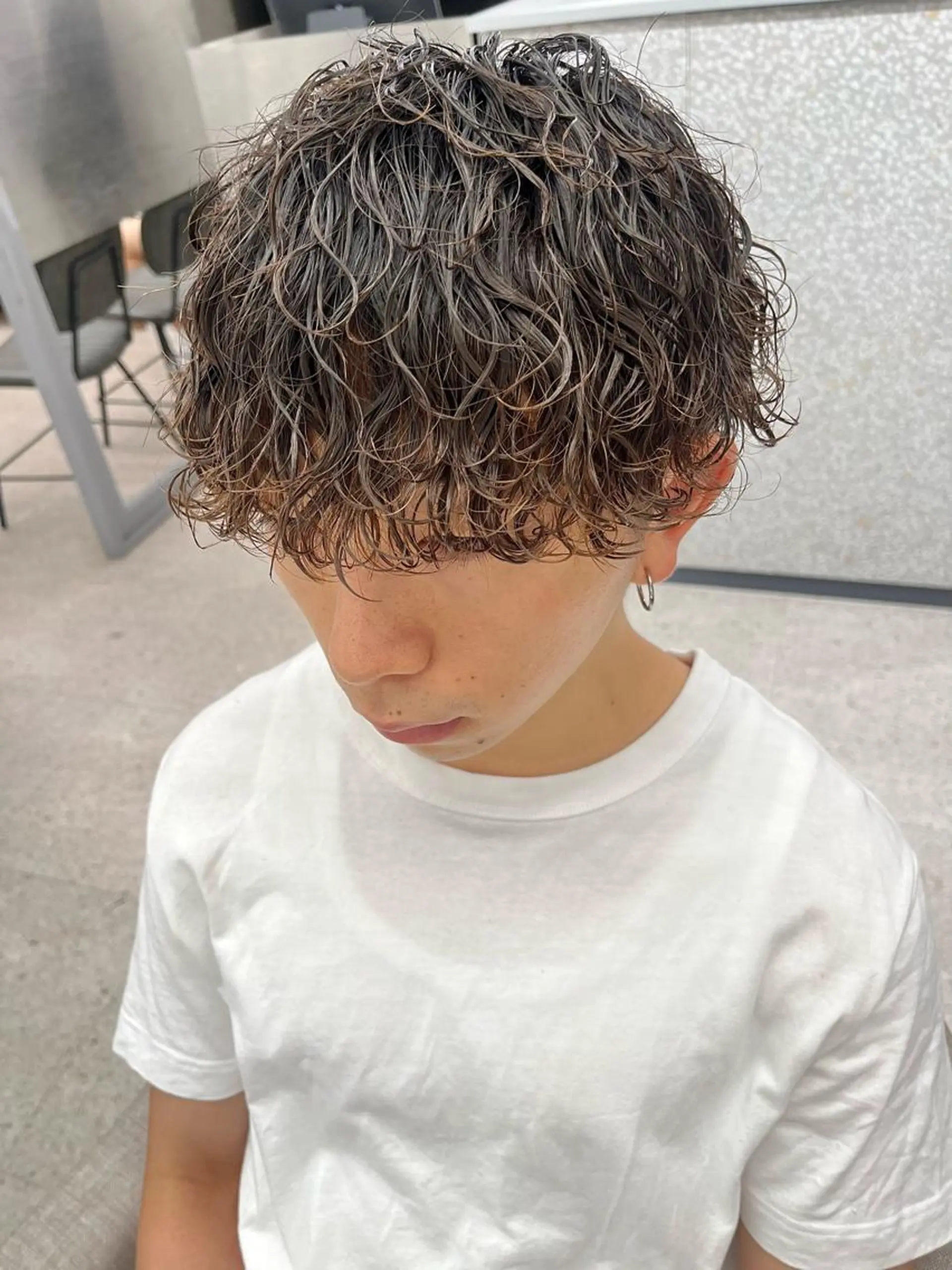 パーマ メンズ カット パーマ 🍐シャドウパーマ メンズ特化/守岡🍐のヘアスタイル