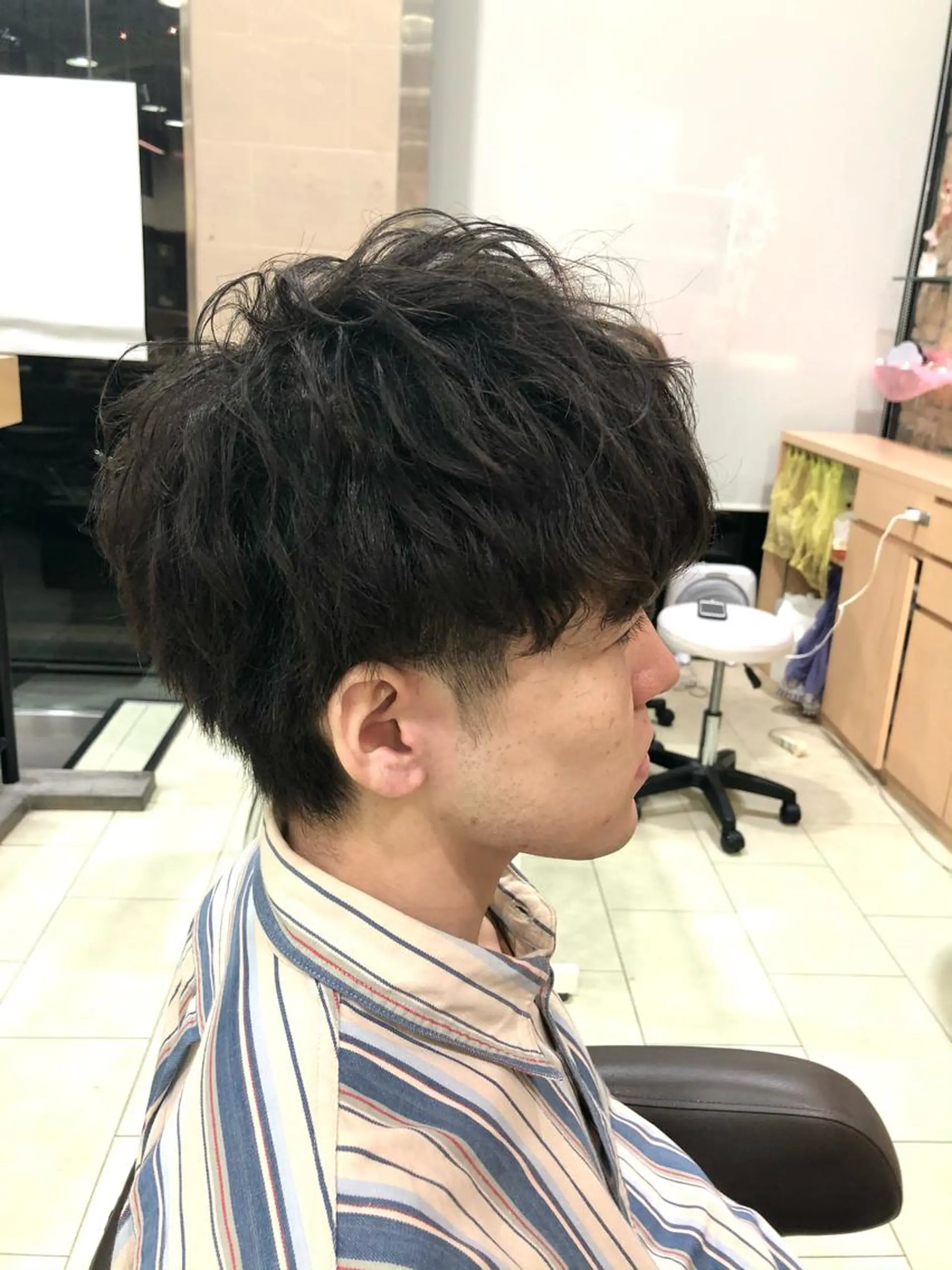 パーマ メンズ カット パーマ ヘアセット シェアサロンJAM吉祥寺所属・メンズ特化 古賀陸斗のヘアスタイル