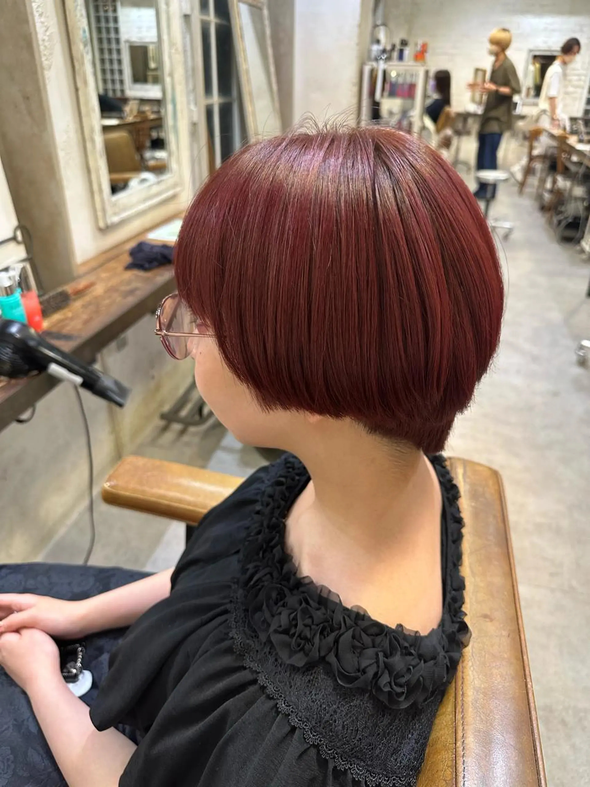 カラー レッドカラー 似合わせ/ハイトーン ✂︎ゆーぴ✂︎のヘアスタイル