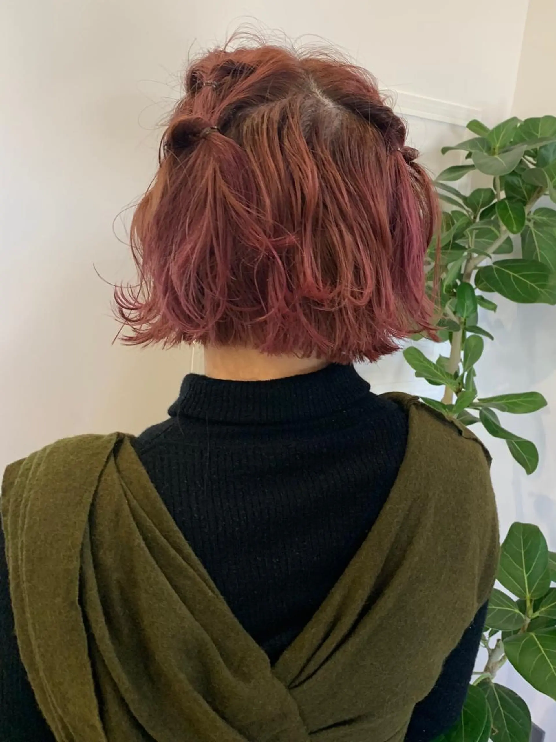 ミディアム カラー ブリーチ ケアブリーチ ダブルカラー 柔らかブラウン/顔周 りレイヤー♡ユウシのヘアスタイル