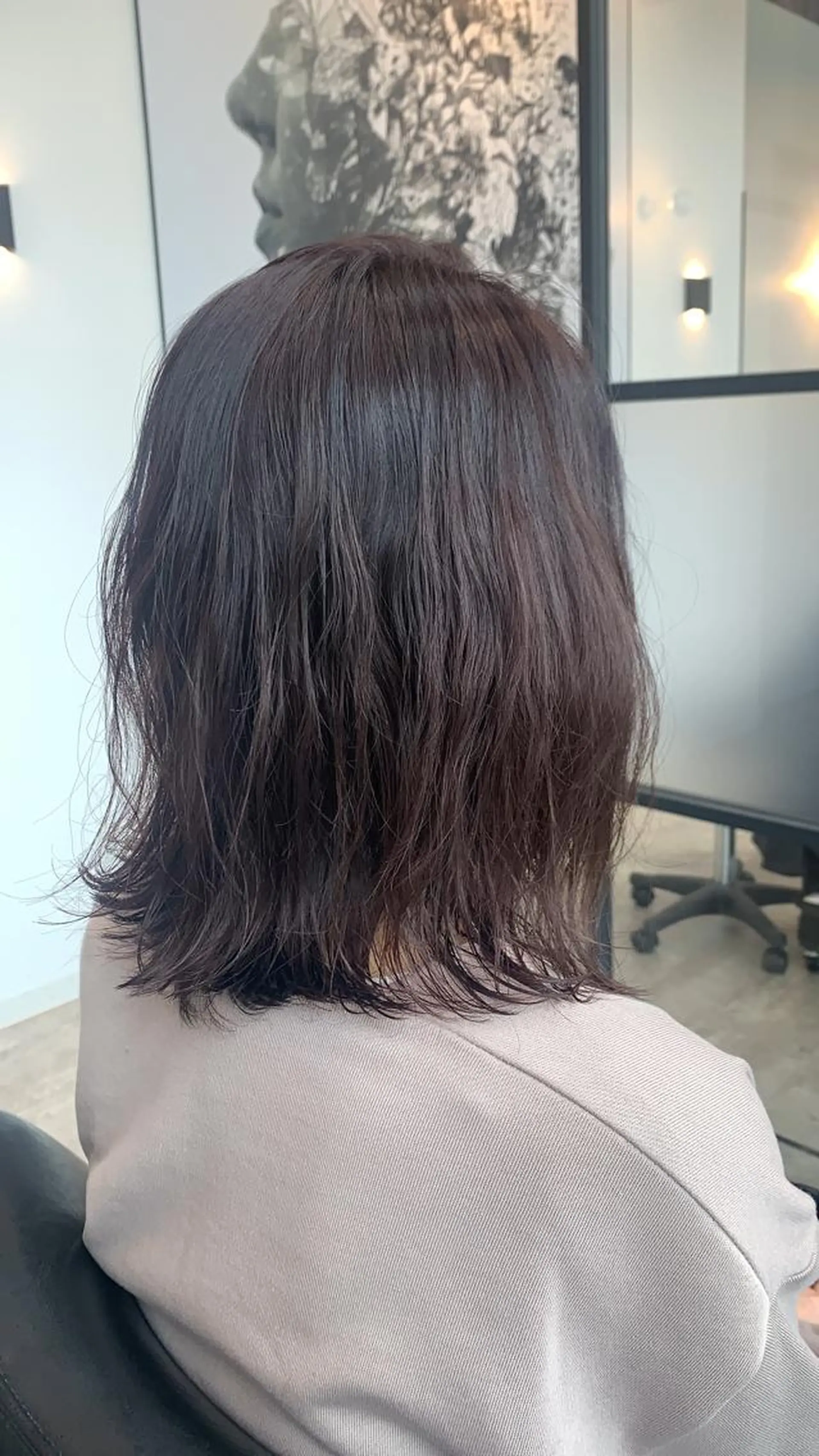 ミディアム カラー 韓国レイヤー✨ yasuko銀座のヘアスタイル