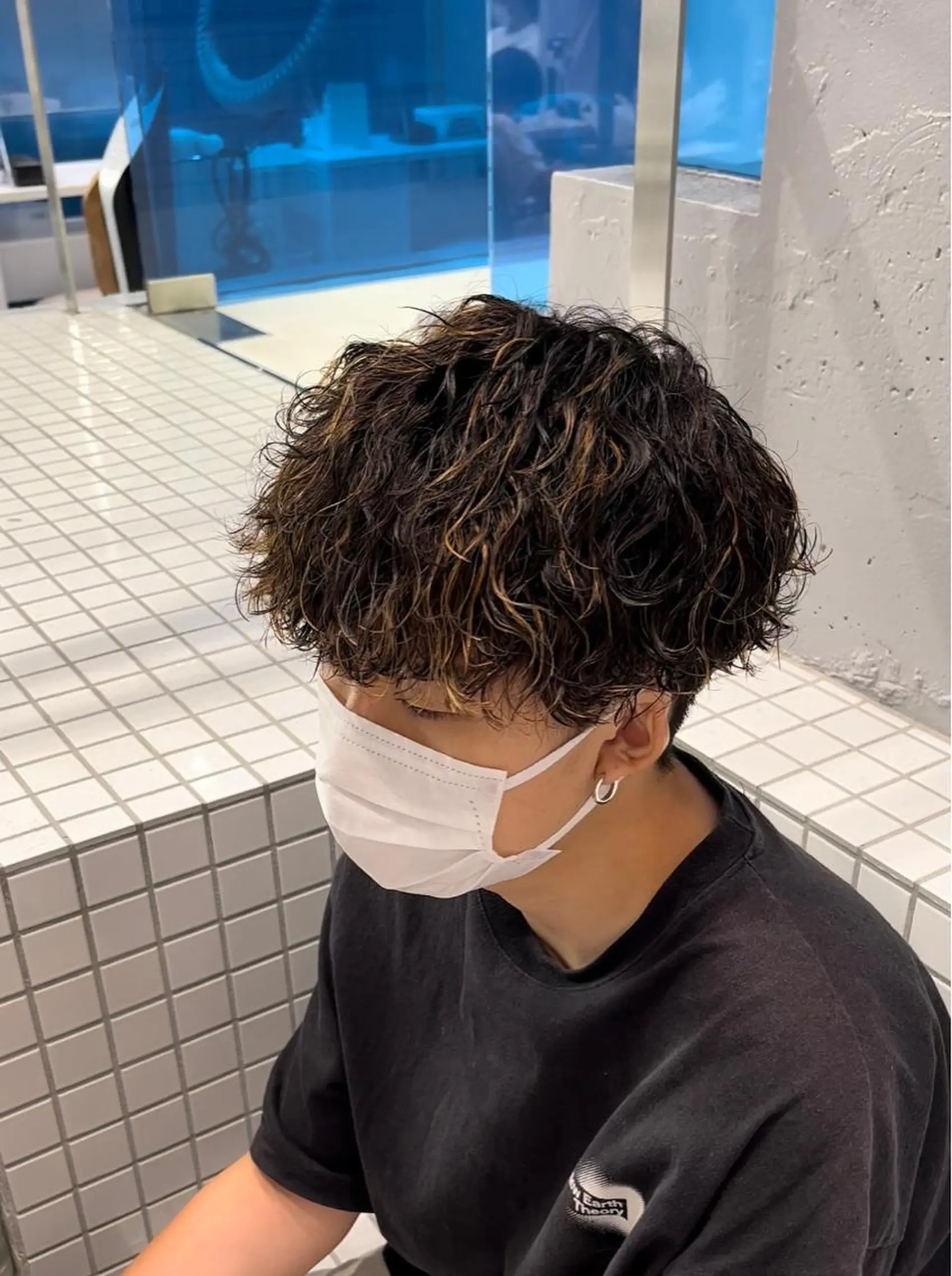 パーマ メンズ マッシュ メンズパーマ 波巻きパーマ 【メンズ特化】 寺田遥輝のヘアスタイル