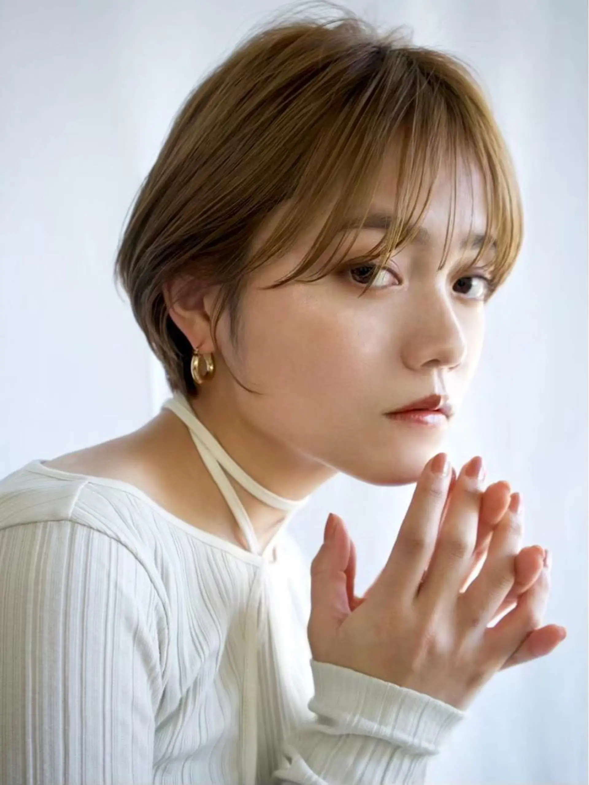 ショート 頭皮につけないカラー /白髪ぼかし/実加永のヘアスタイル