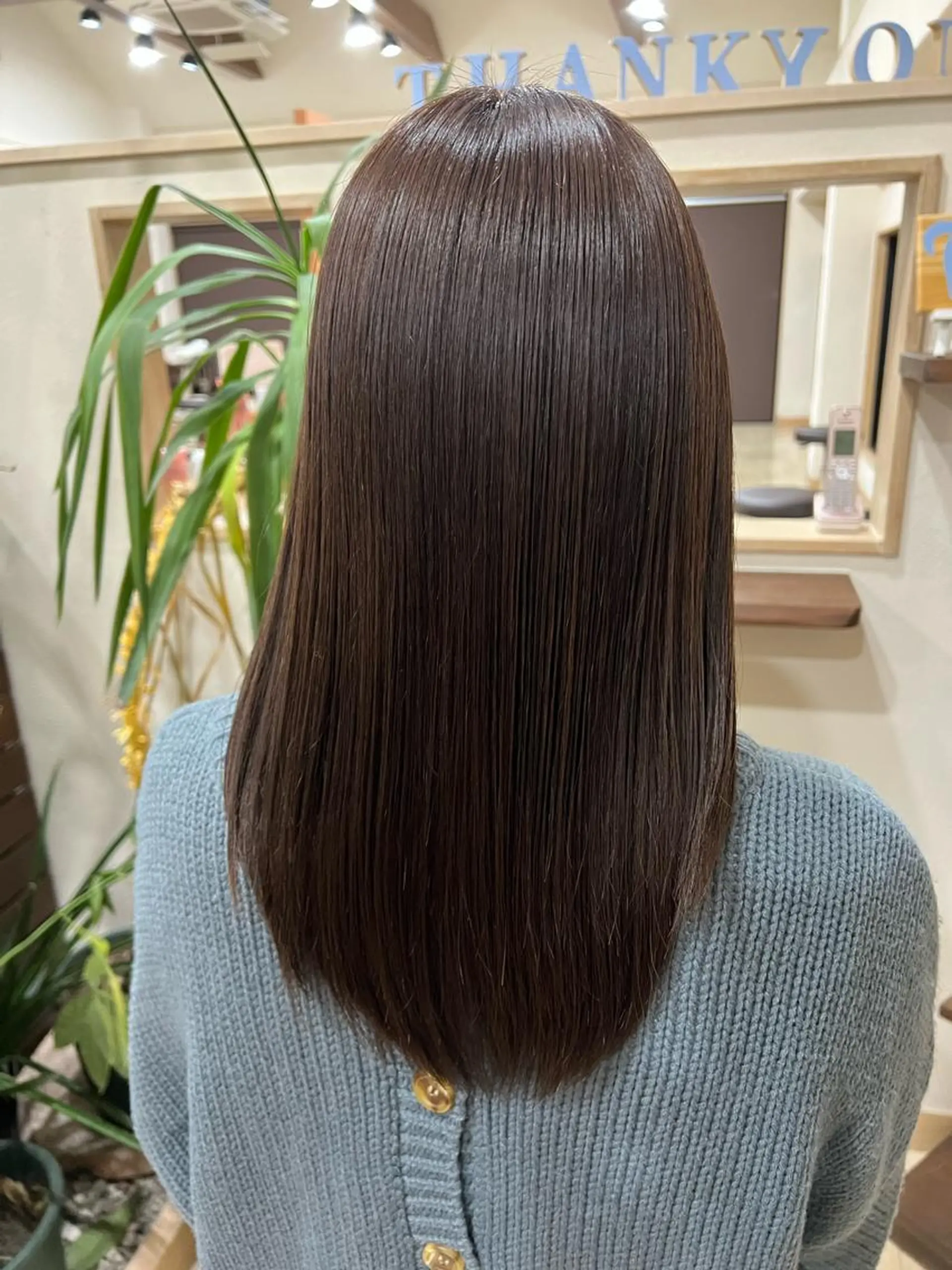 ロング カット 縮毛矯正 仕上がり満足度 No.1池田篤史のヘアスタイル