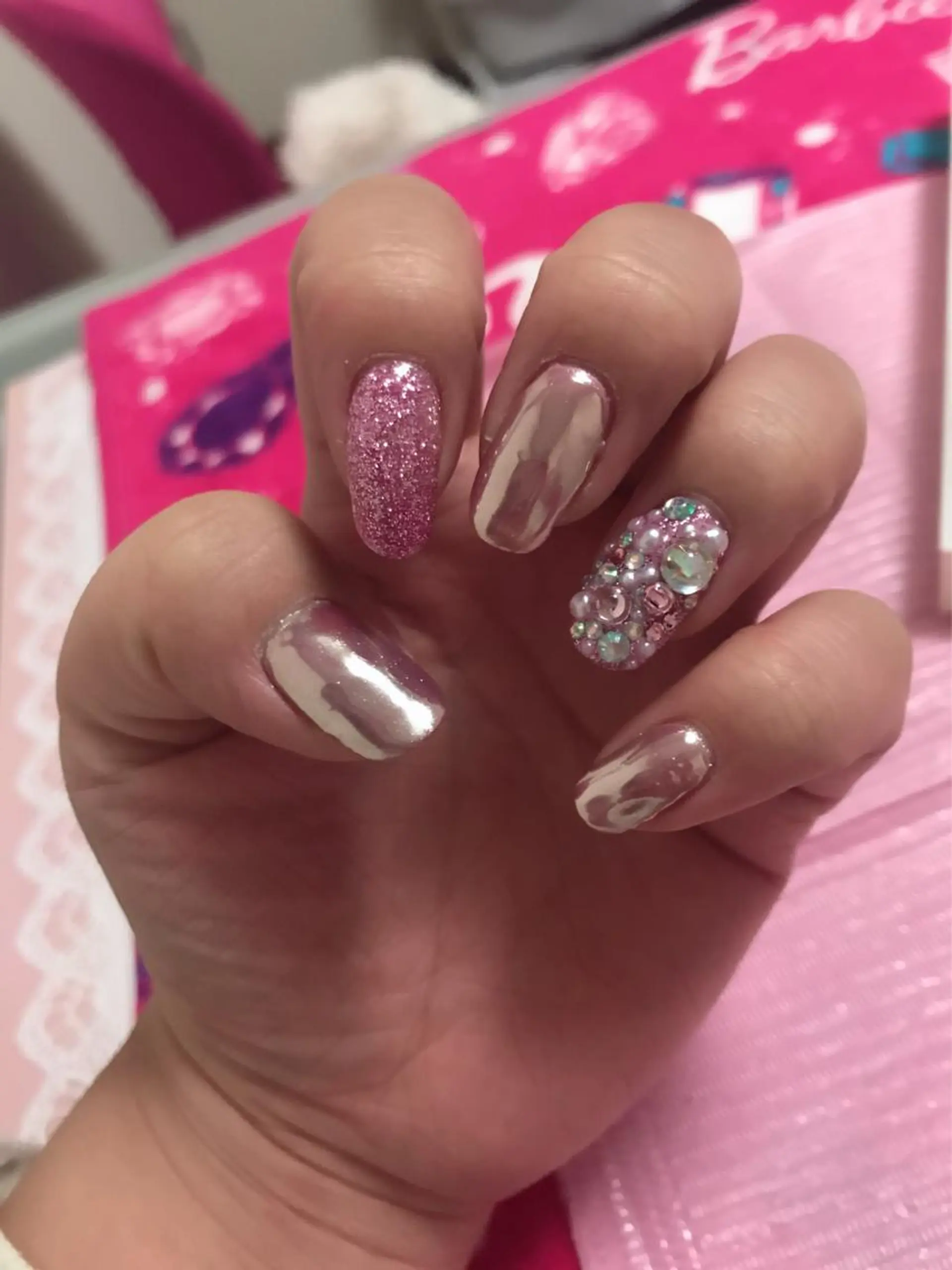 ネイル ミラーネイル ハンドネイル Nail Salon macherieのネイルデザイン