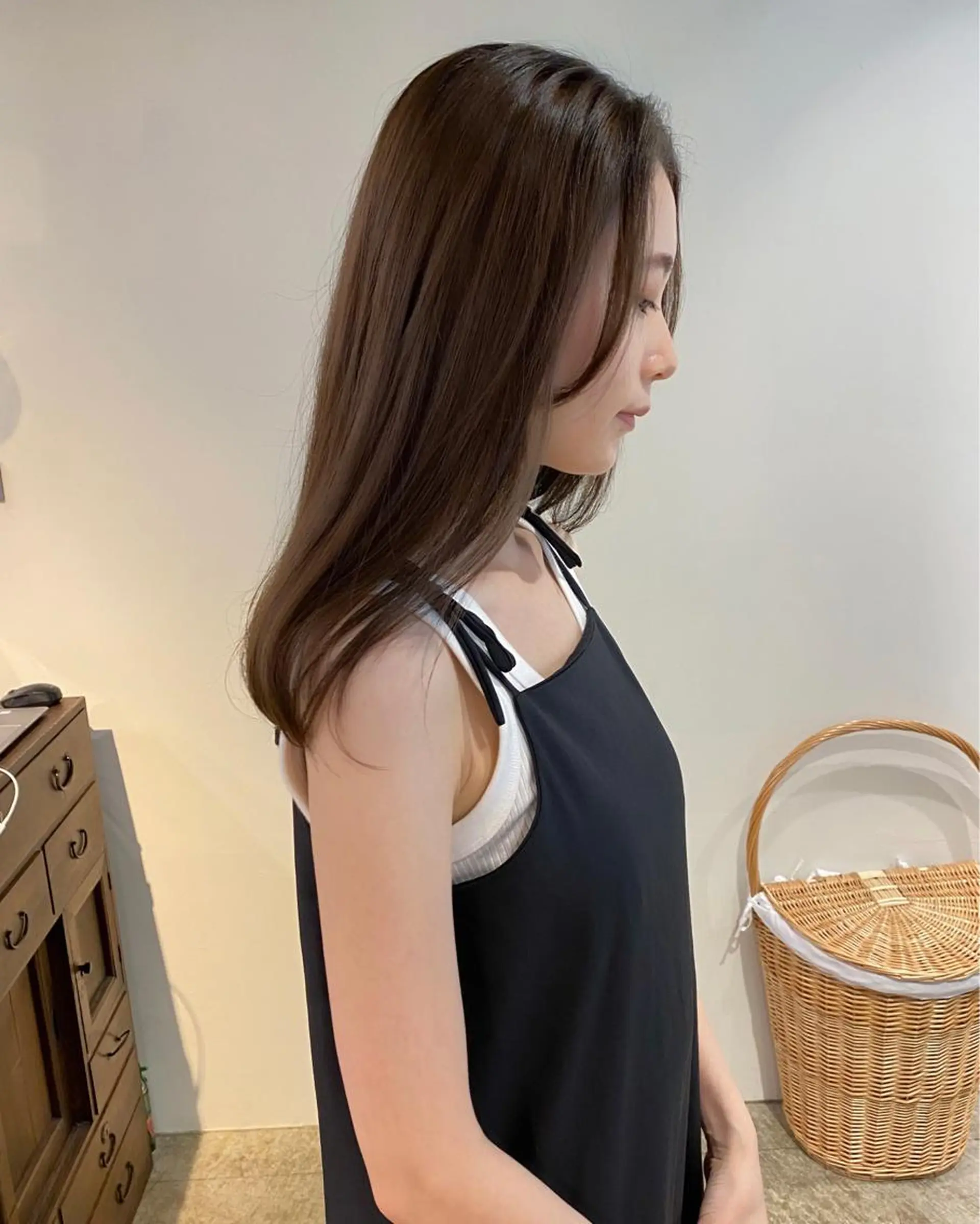 ミディアム カラー ブリーチ 透明感カラー グレージュ ラベンダーカラー ラベンダーグレージュ カット トリートメント ヘッドスパ 板谷みさき /艶ボブ/藤沢美容室のヘアスタイル