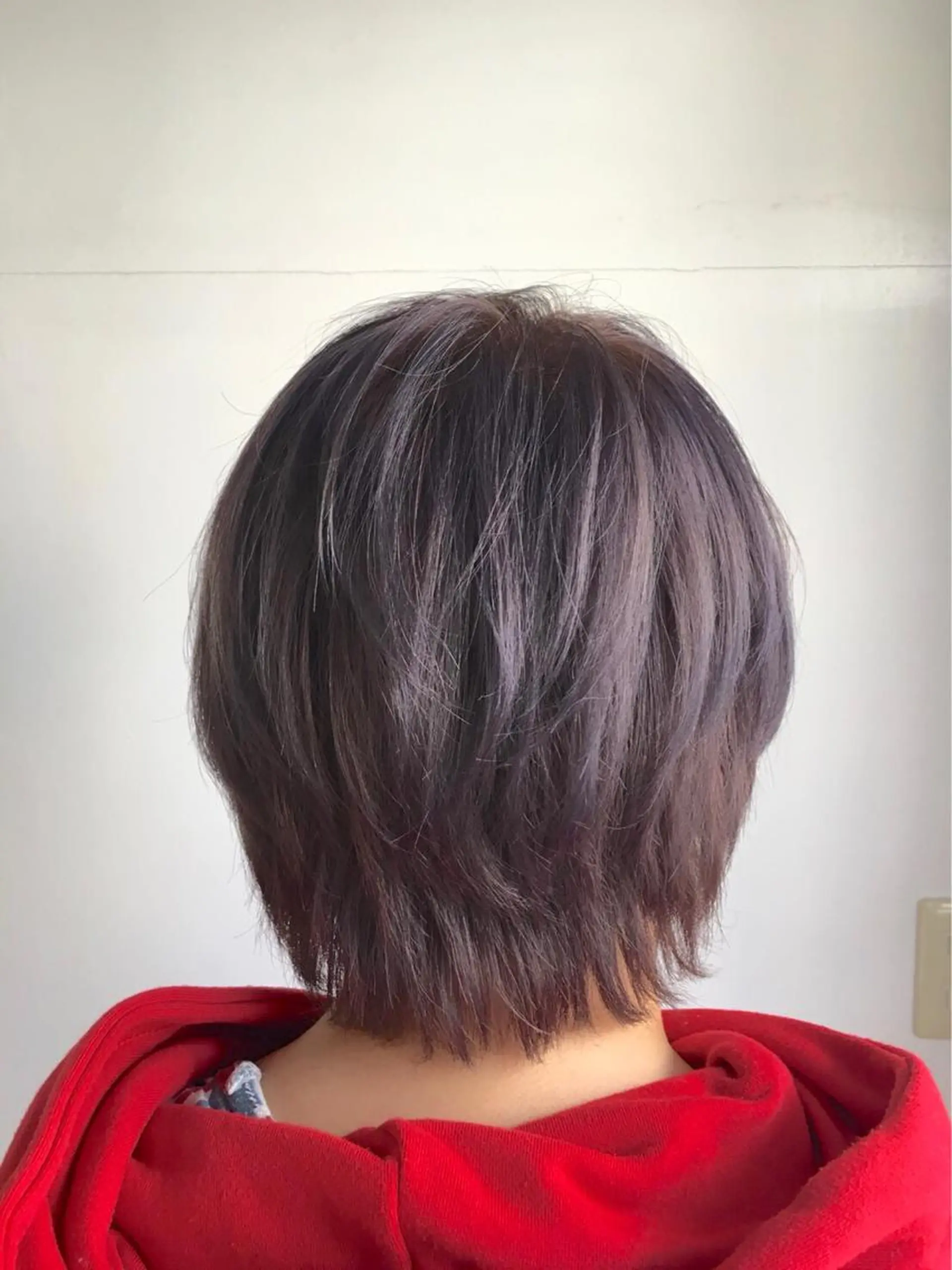 ショート カラー グレージュ パープルカラー パープルグレージュ go today shaire salon 本店所属・yoshi ☆のヘアスタイル