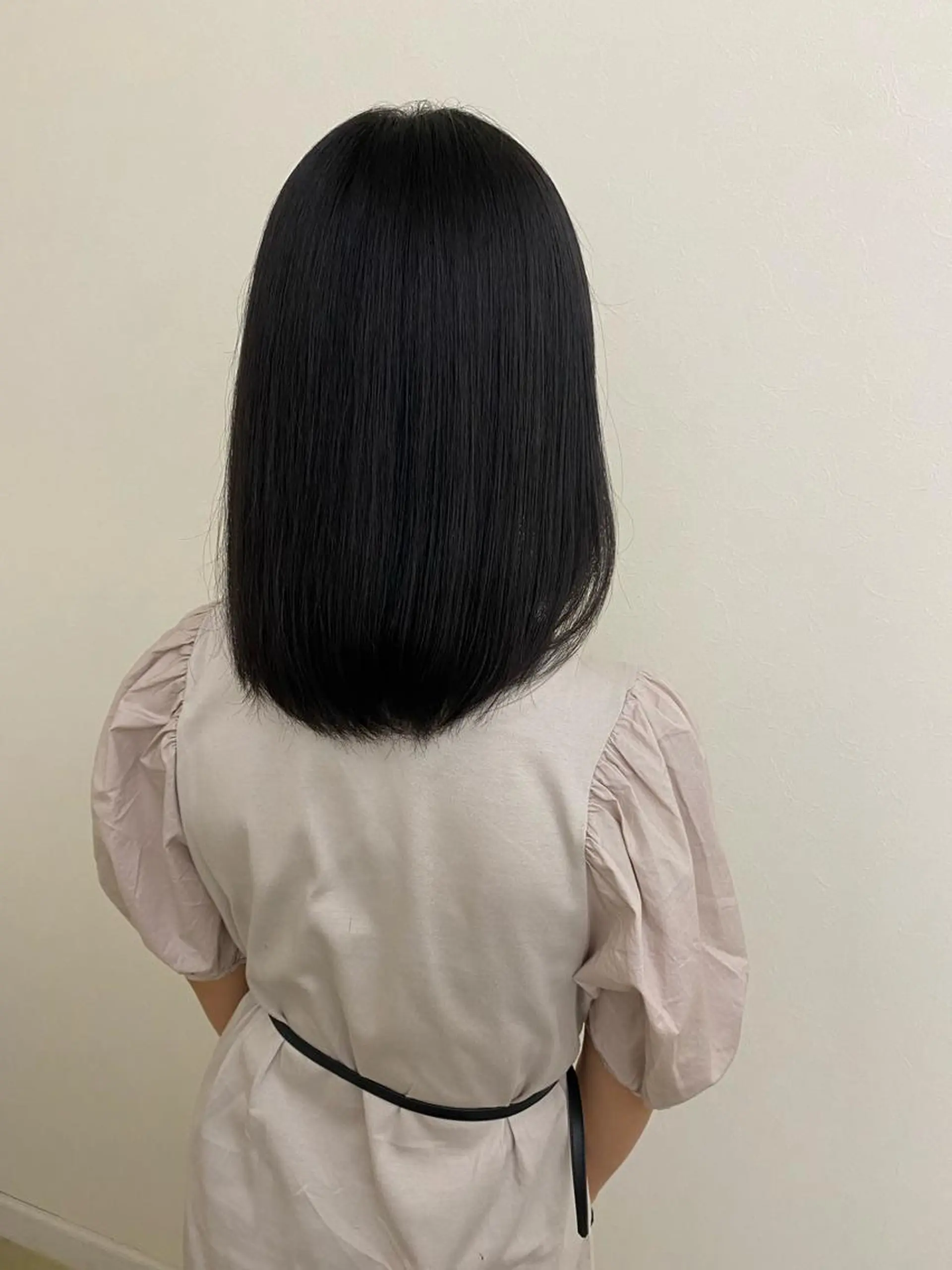 ミディアム 縮毛矯正 韓国レイヤーカット 🇰🇷千葉のヘアスタイル