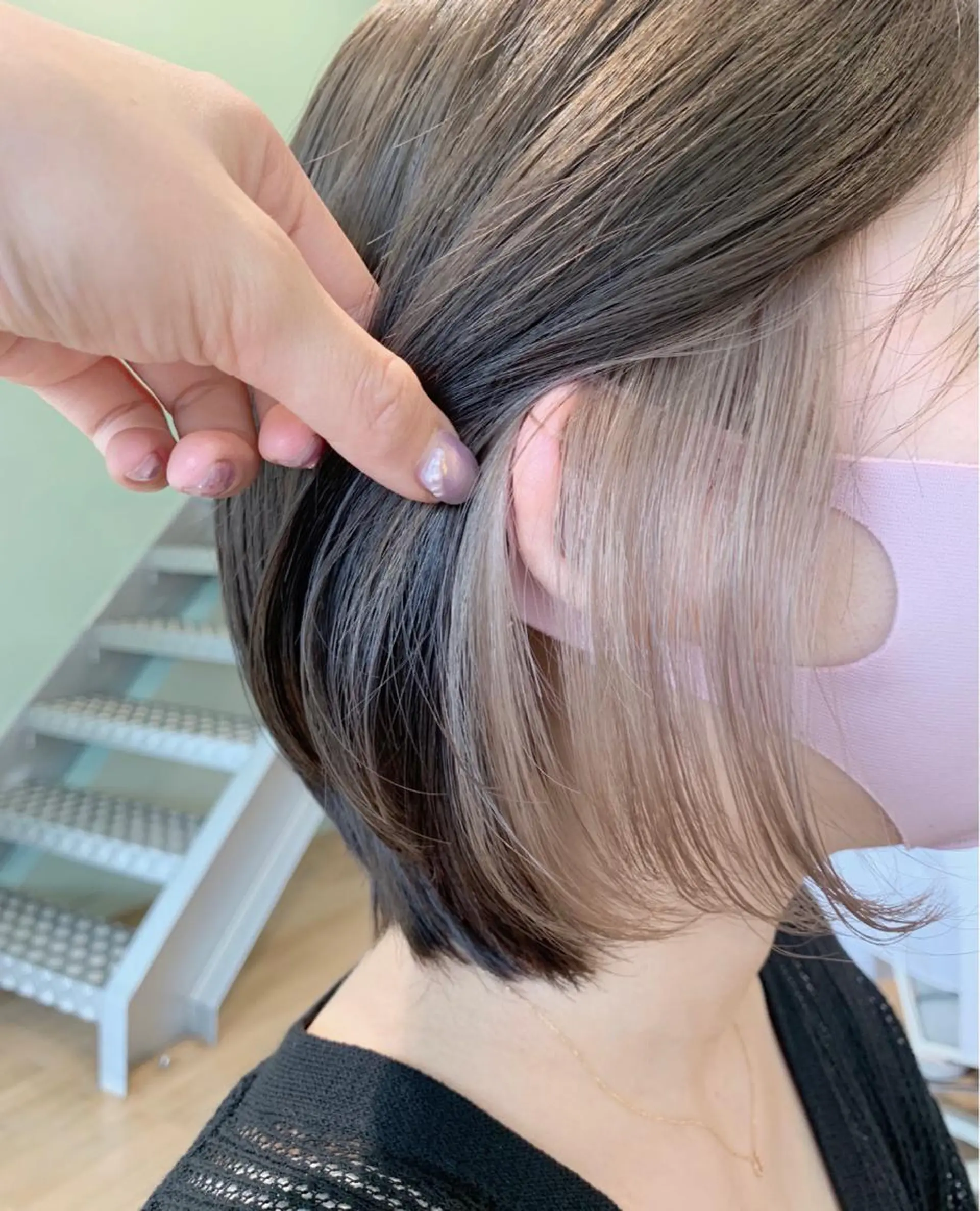 カラー インナーカラー 村松 萌のヘアスタイル