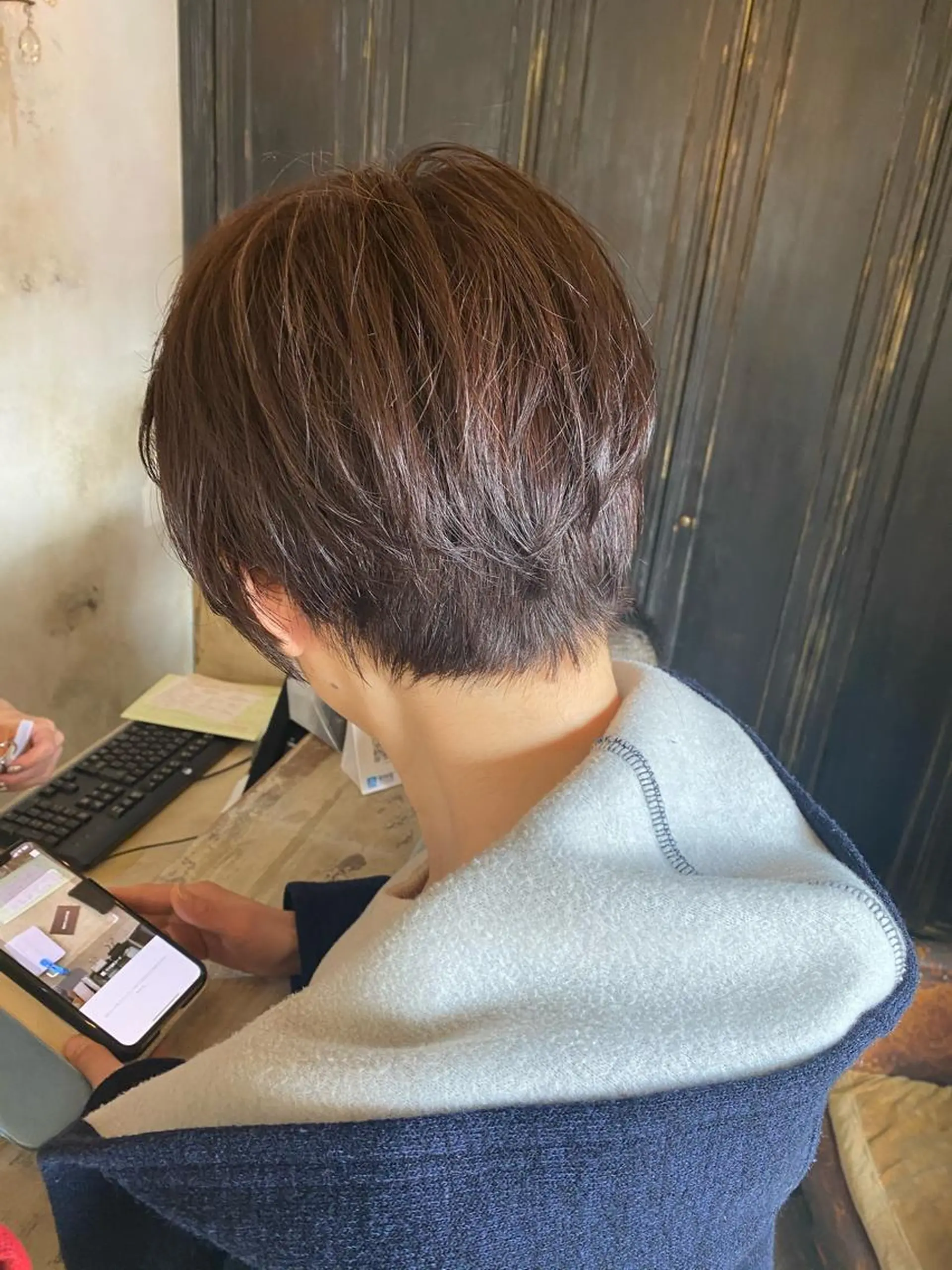 ショート ヘアカラー marie-anne 浜松元目店のヘアスタイル