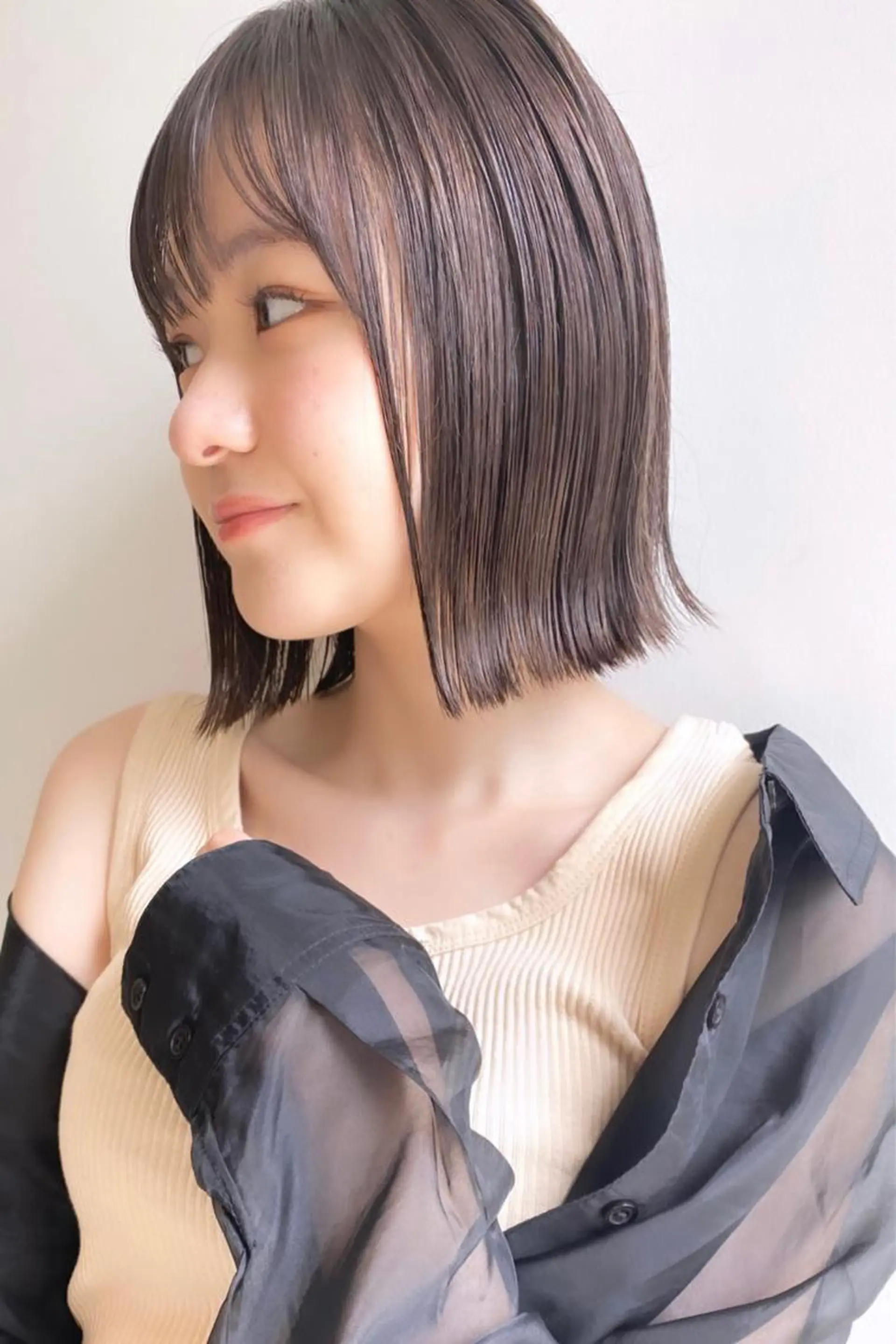 ミディアム カラー キッズ ネイル マツエク・マツパ ヘアカラー トリートメント ⭐ハイトーンブリーチ ミルクティーピンクのヘアスタイル