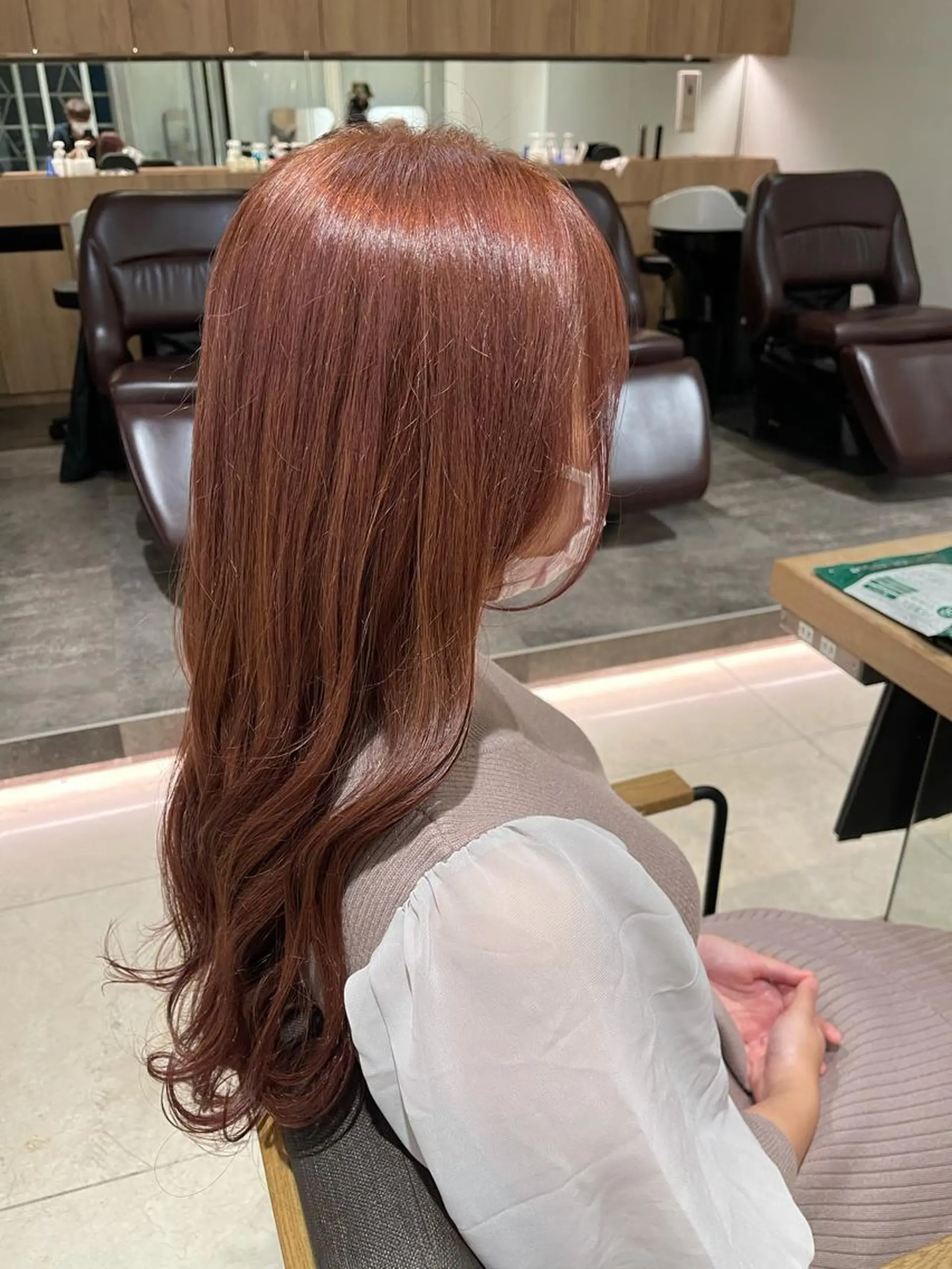 ロング カラー パーマ ヘアアレンジ VIVIE【ヴィヴィ】所属・髪質改善/韓国風 レイヤー/田村祐樹のヘアスタイル