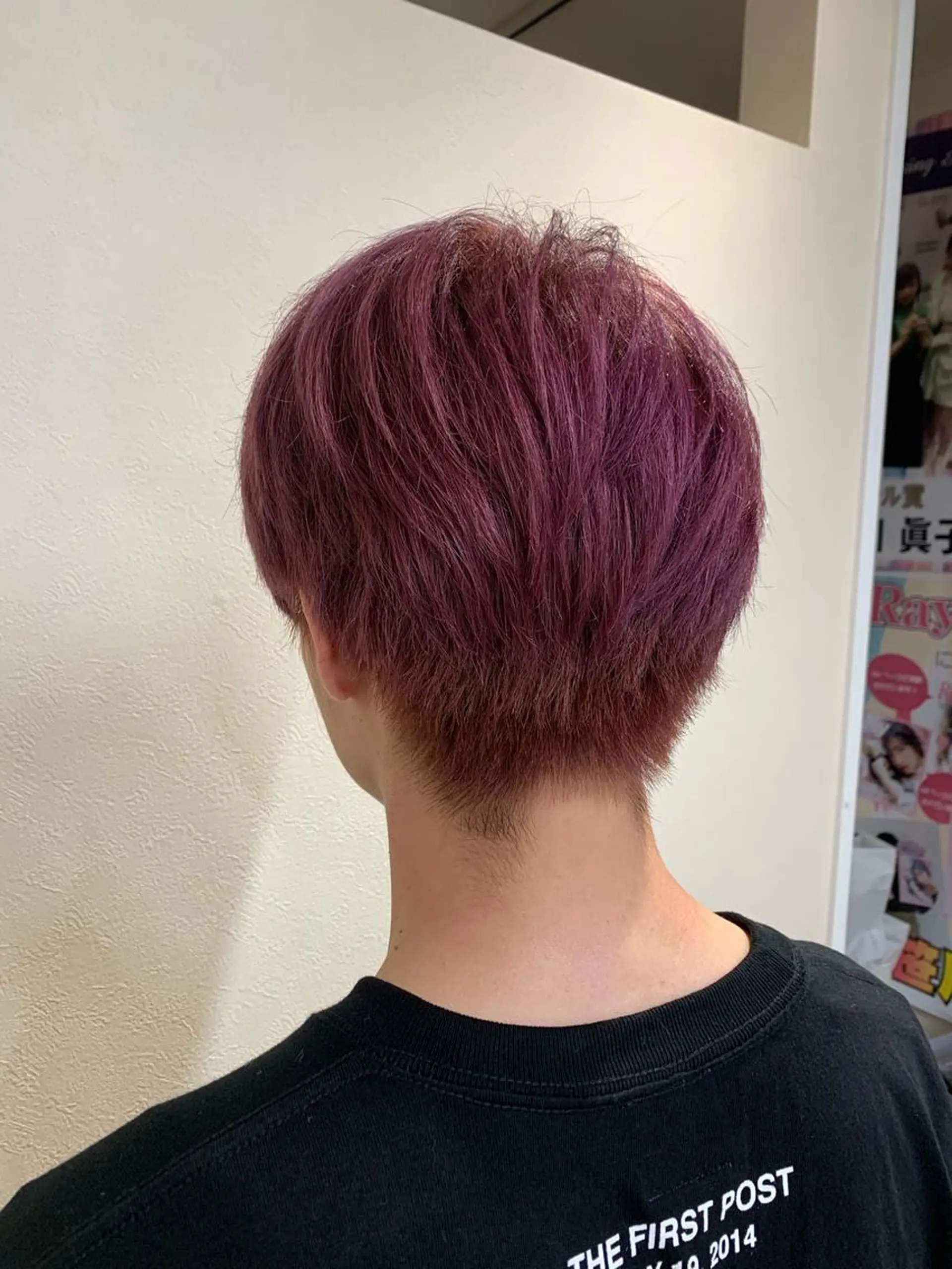 カラー ダブルカラー ピンクカラー ピンクパープル 透明感カラー/韓国 ヘア🩶yuri🩵のヘアスタイル