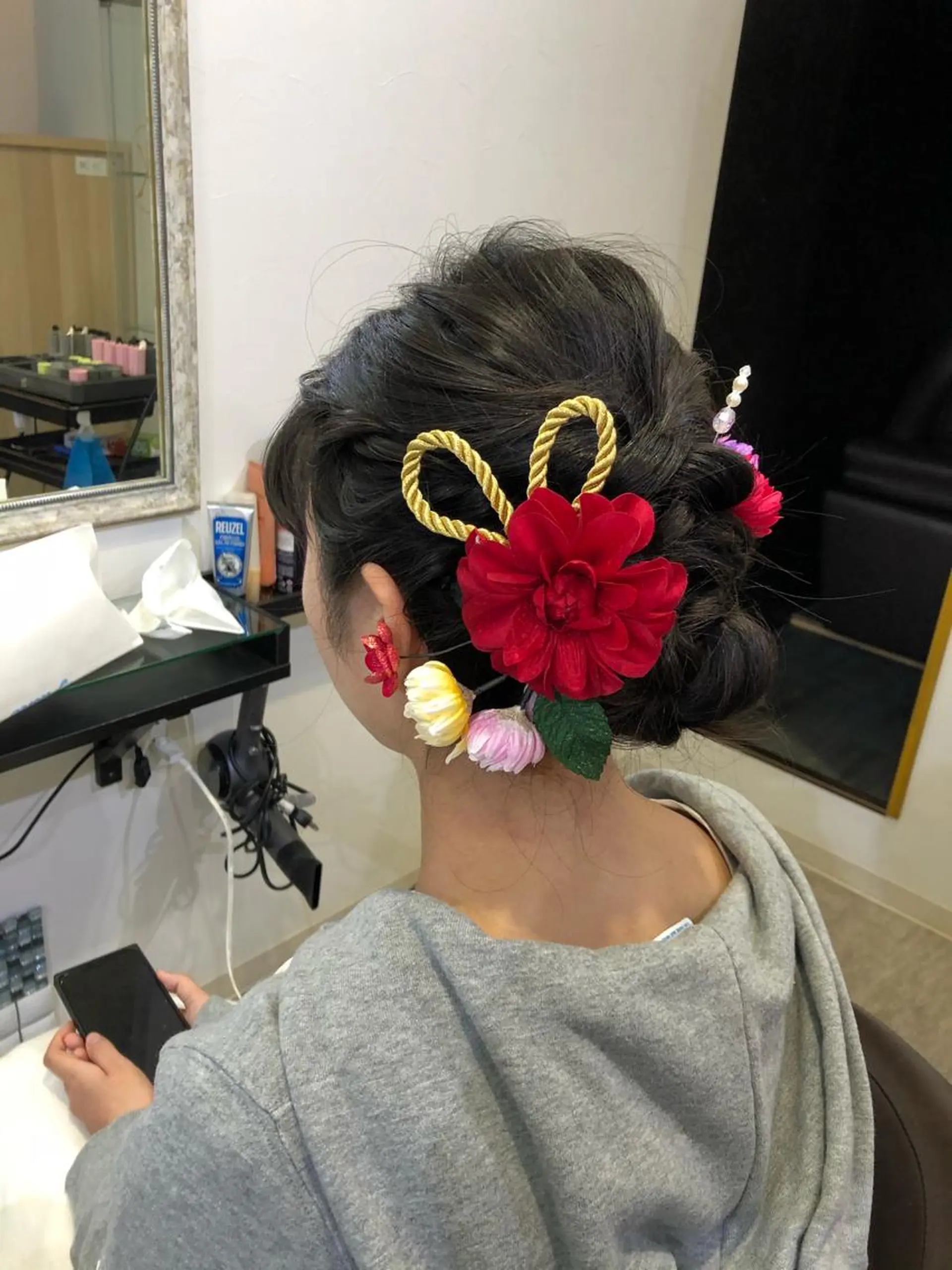 ヘアアレンジ 成人式 ヘアセット ❤️カラーのアレルギー持ち必見❤️フリーランス美容師UMi所属・色タイプ診断 ❤️Umi❤️のヘアスタイル