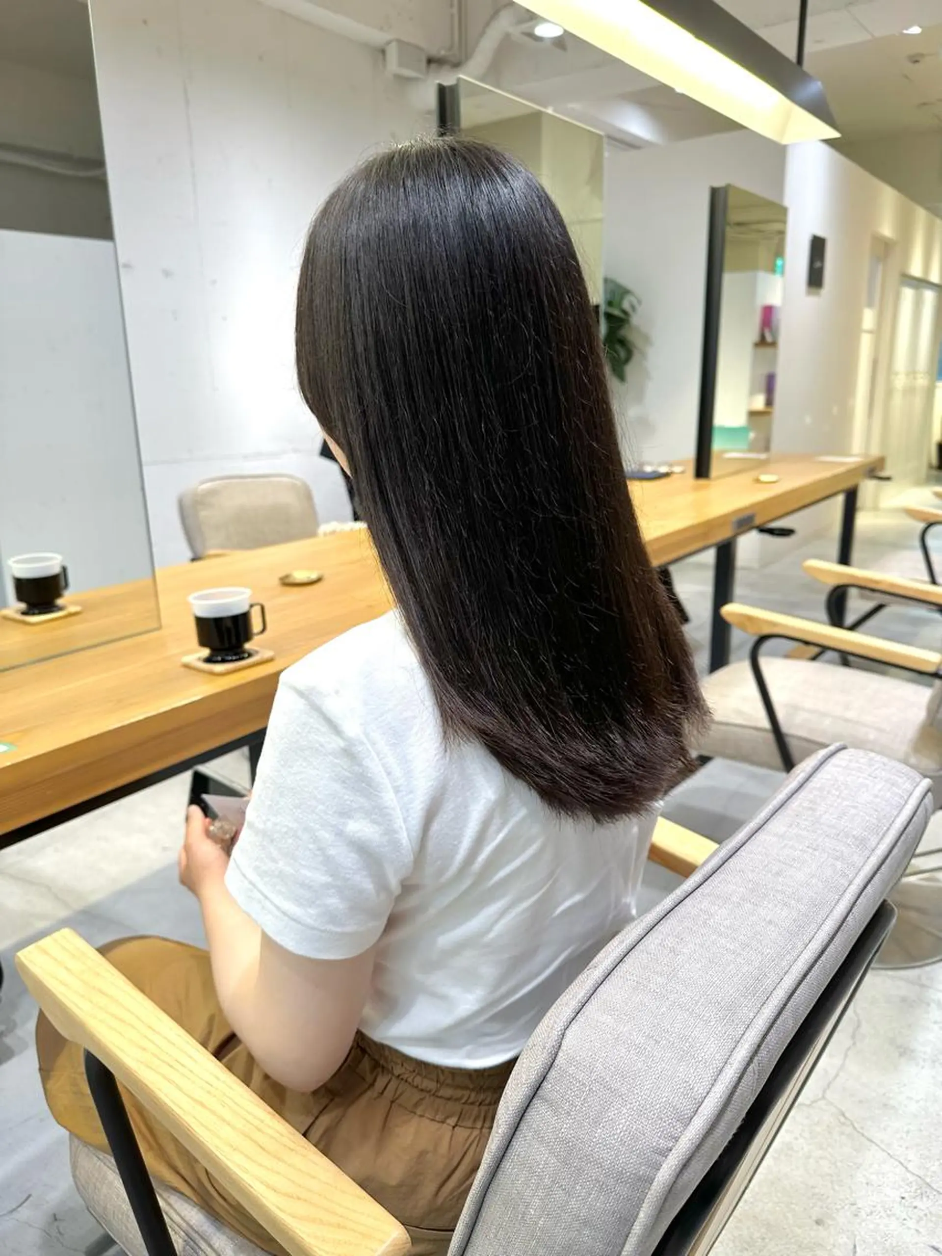 セミロング カット ヘアカラー トリートメント 上野湧太 髪質改善/艶カラーのヘアスタイル