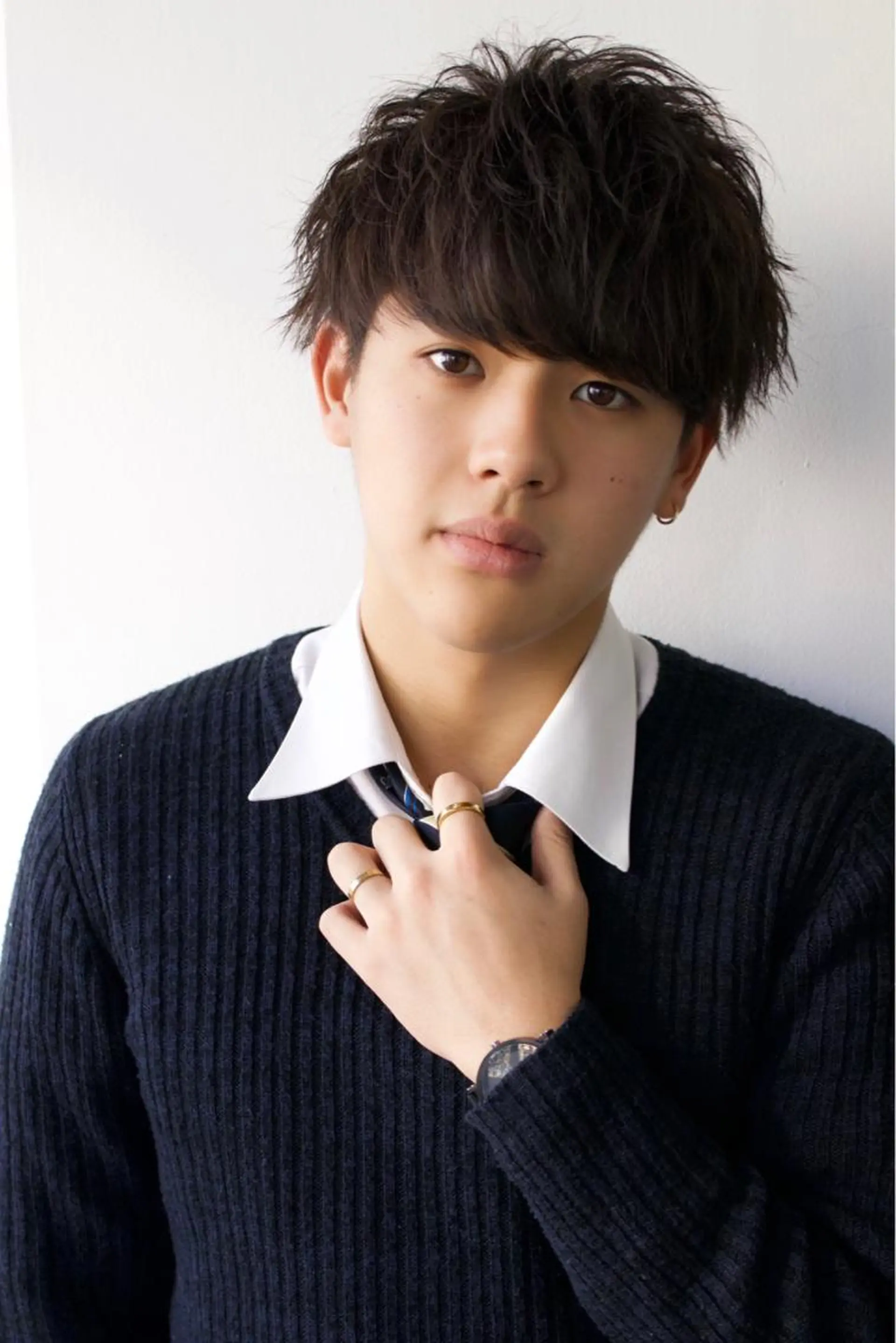 パーマ メンズ BABY 艶髪暗髪ヘア💖達人のヘアスタイル