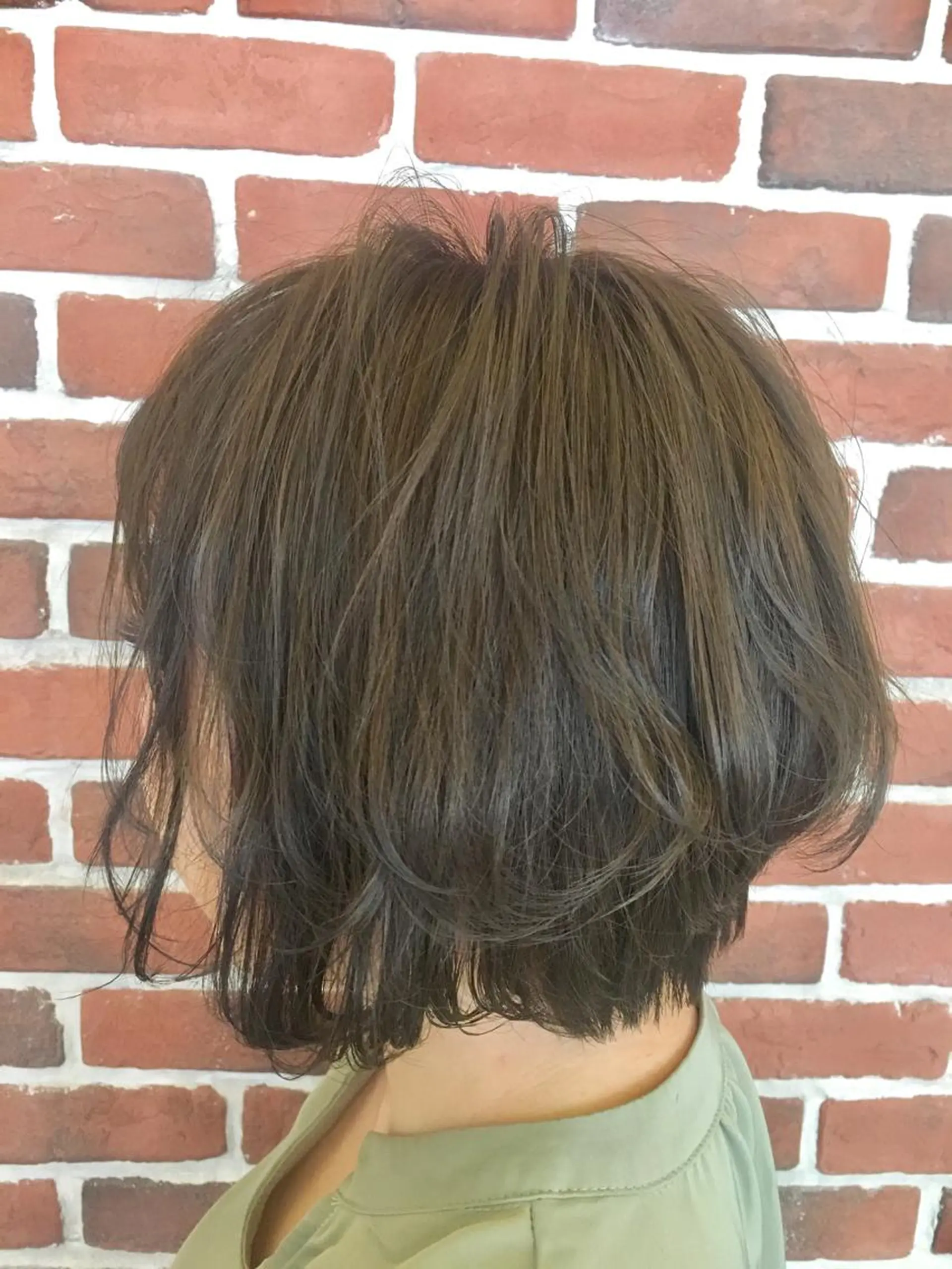 ショート カラー パーマ さかい なつみのヘアスタイル