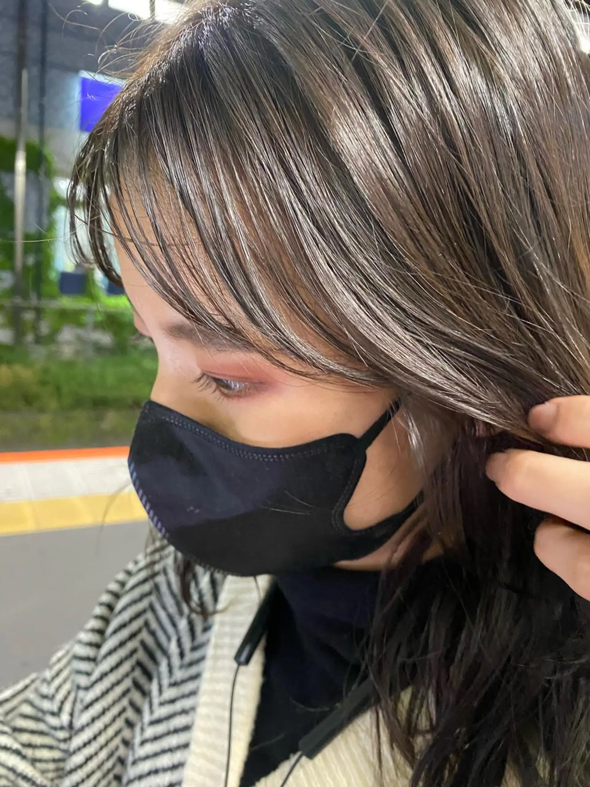 ミディアム カラー アッシュ アッシュブラウン ブラウンカラー 透明感カラー ヘアカラー 🌻おおとみはな/ ボブ/Wカラー🌻のヘアスタイル