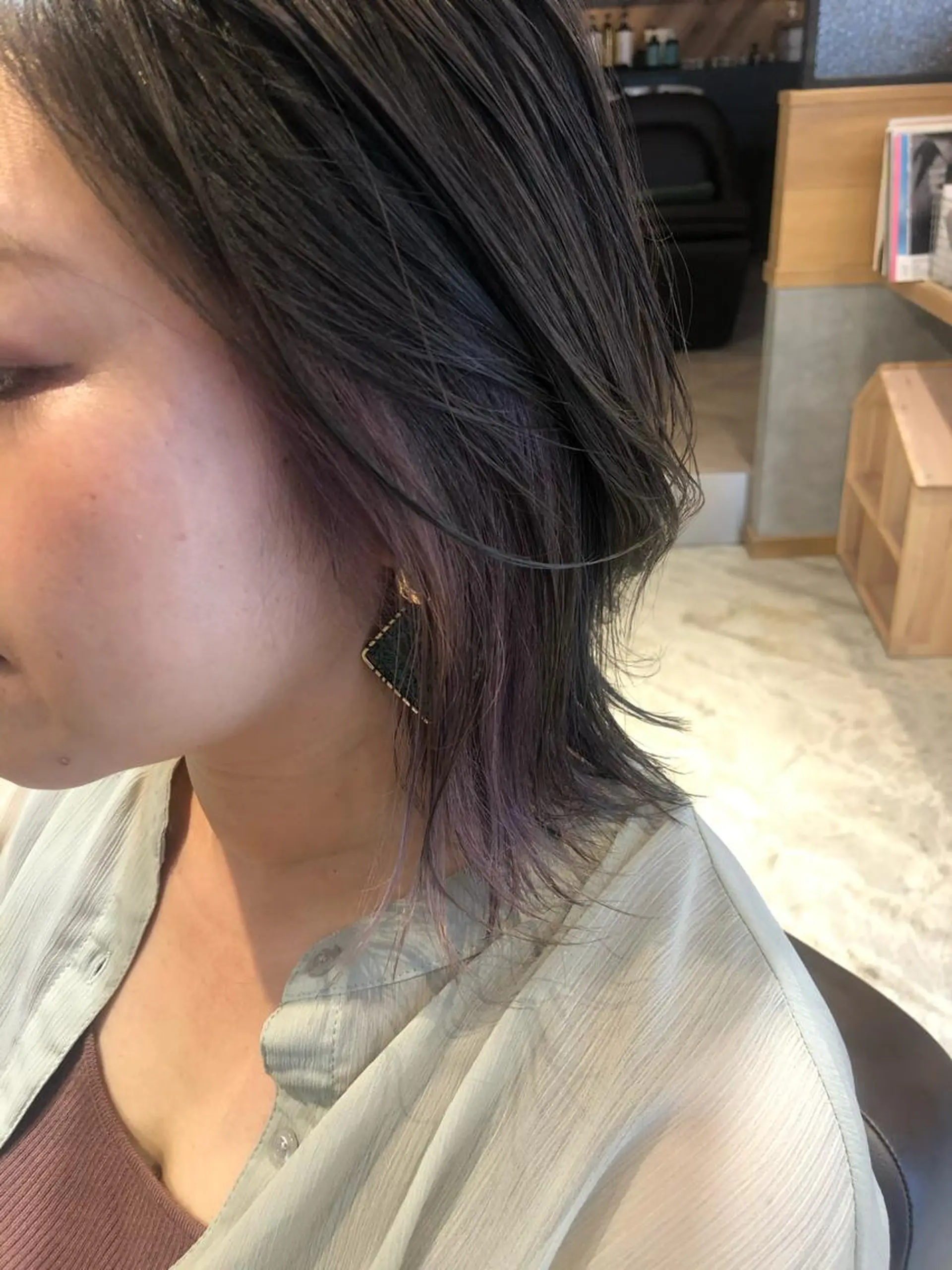 ミディアム カラー ZOA classic hair所属・東 みのりのヘアスタイル