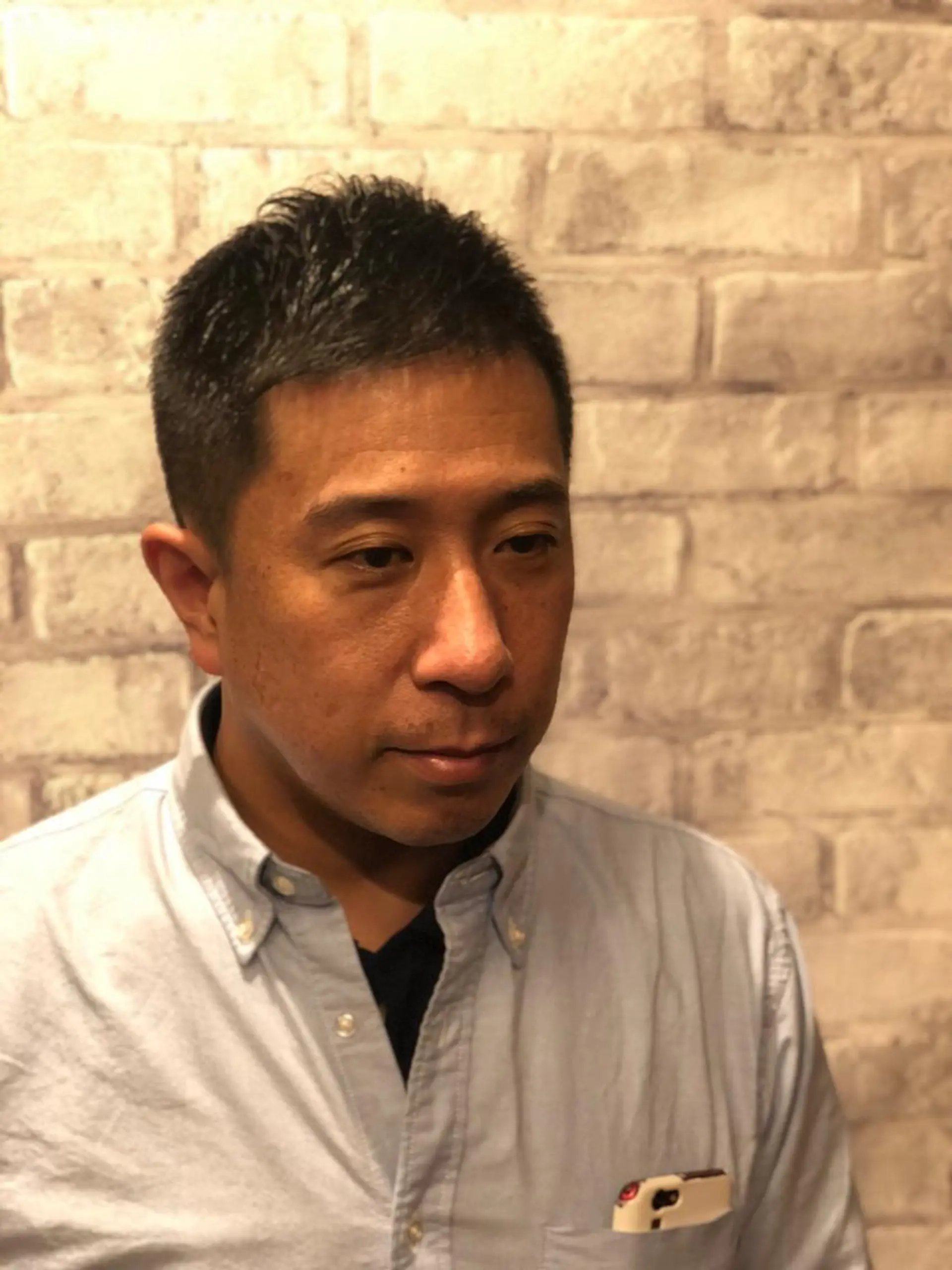 ショート メンズ モヒカン ソフトモヒカン hiroginza新橋銀座口店モデル専用所属・岩間 佳祐のヘアスタイル