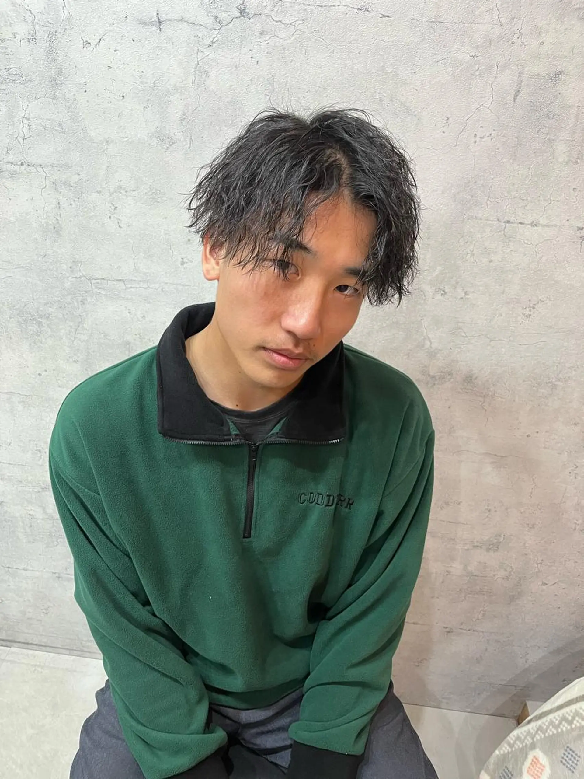 ショート メンズ カット パーマ 鹿児島 TSUBASAのヘアスタイル